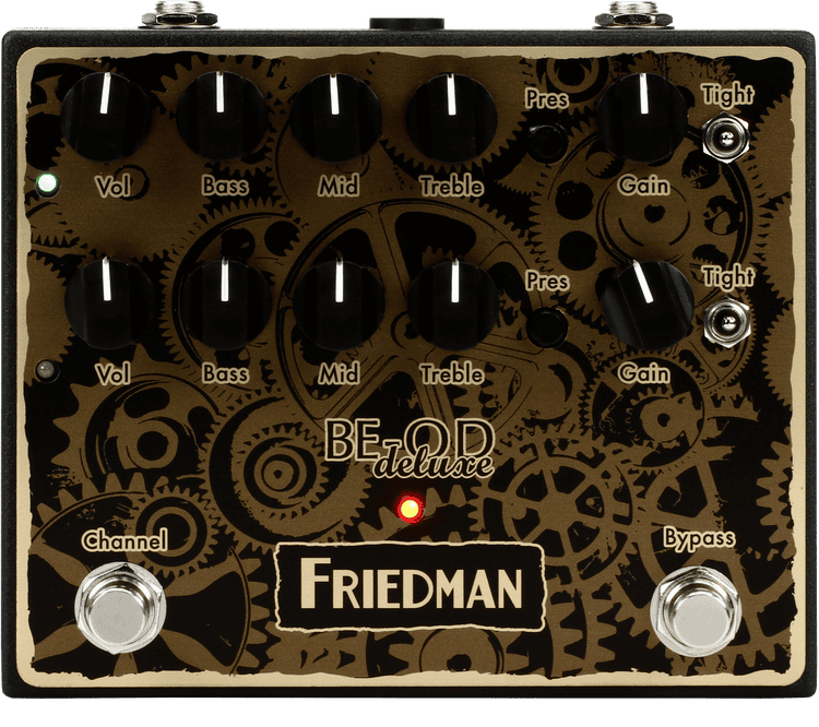 Friedman BE-OD Deluxe Dual Overdrive Pedal - Clockworks Edition