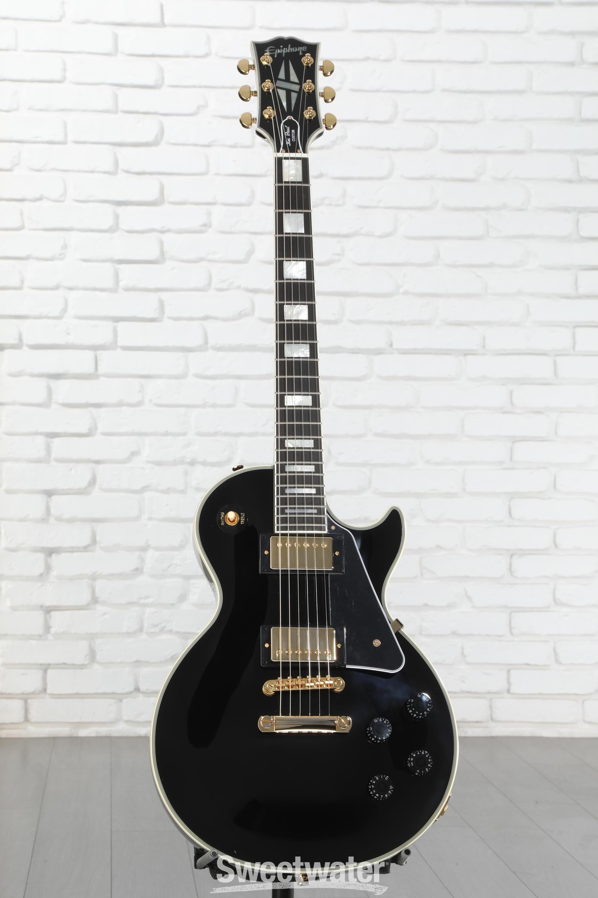 Epiphone Les Paul Custom Electric Guitar - Ebony | Sweetwater