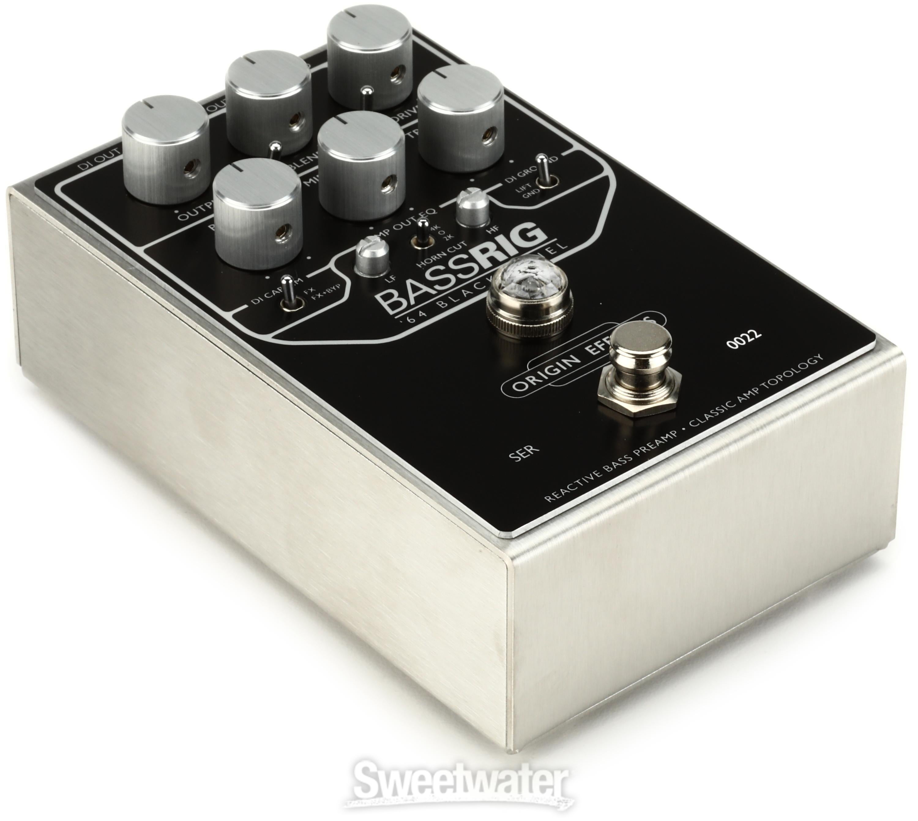 Origin Effects BassRig '64 Black Panel Bass Preamp Pedal | Sweetwater