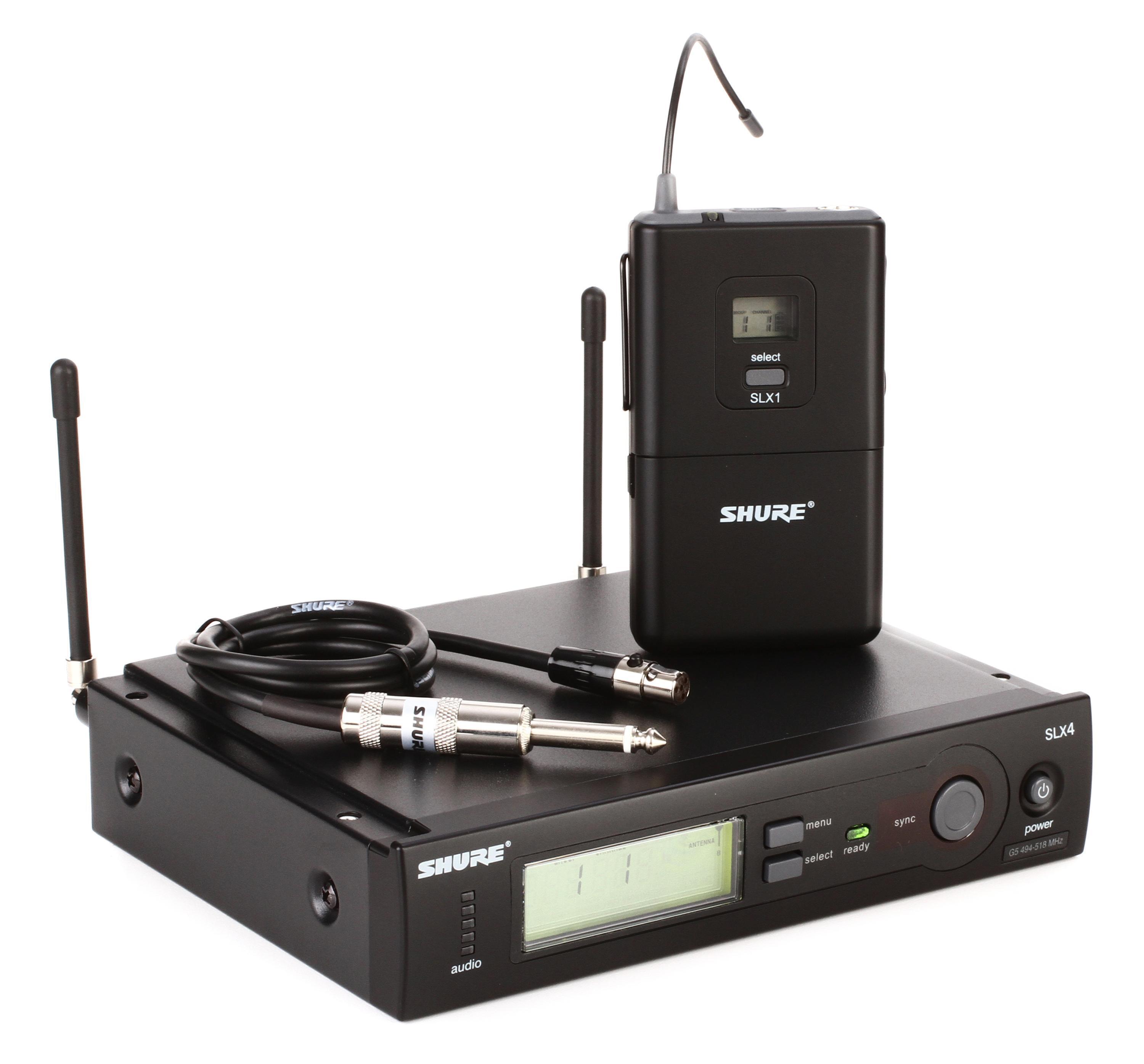 Shure SLX14 Wireless Guitar System - G5 Band | Sweetwater