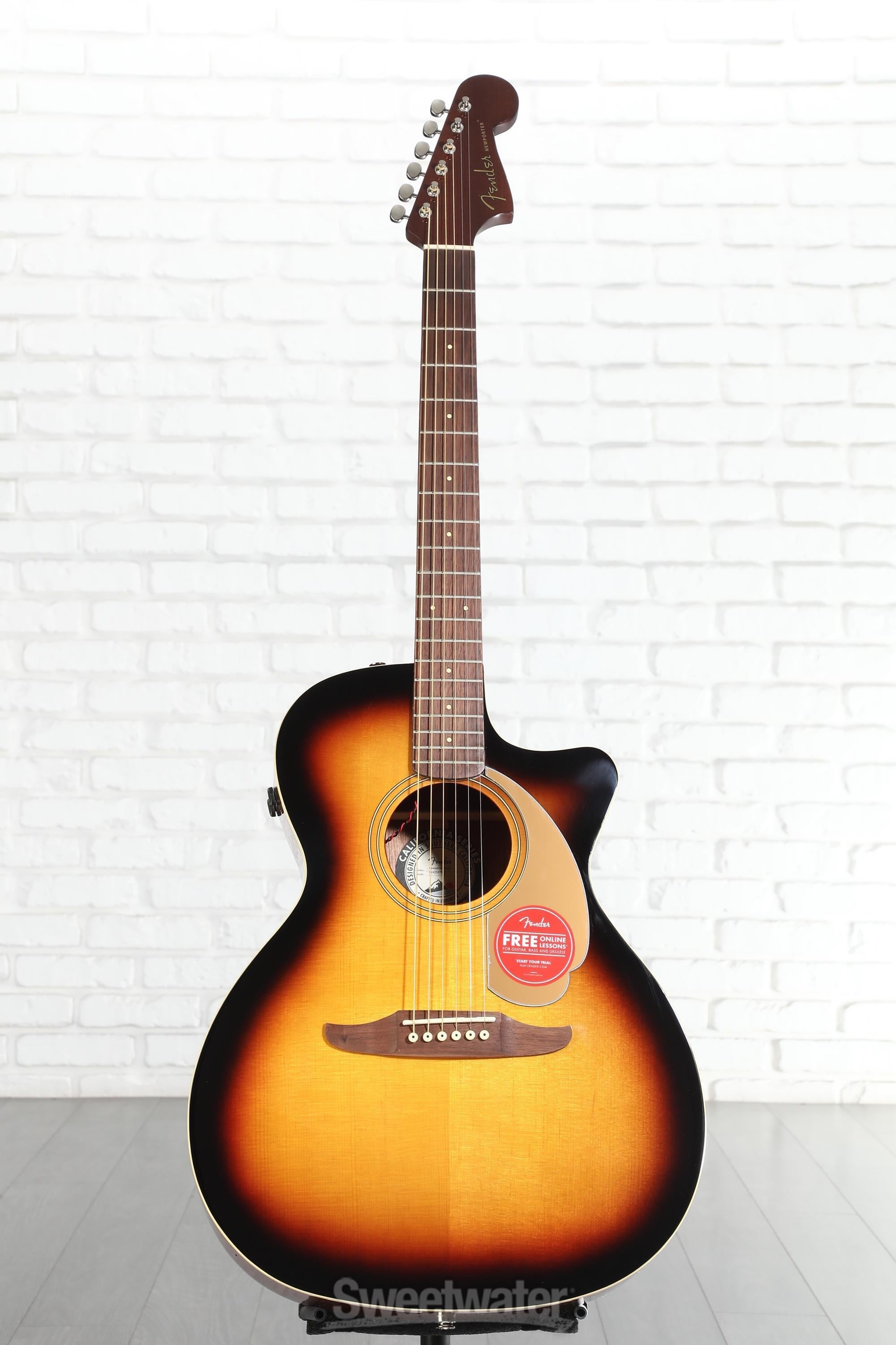 Fender Newporter Player Acoustic-electric Guitar - Sunburst