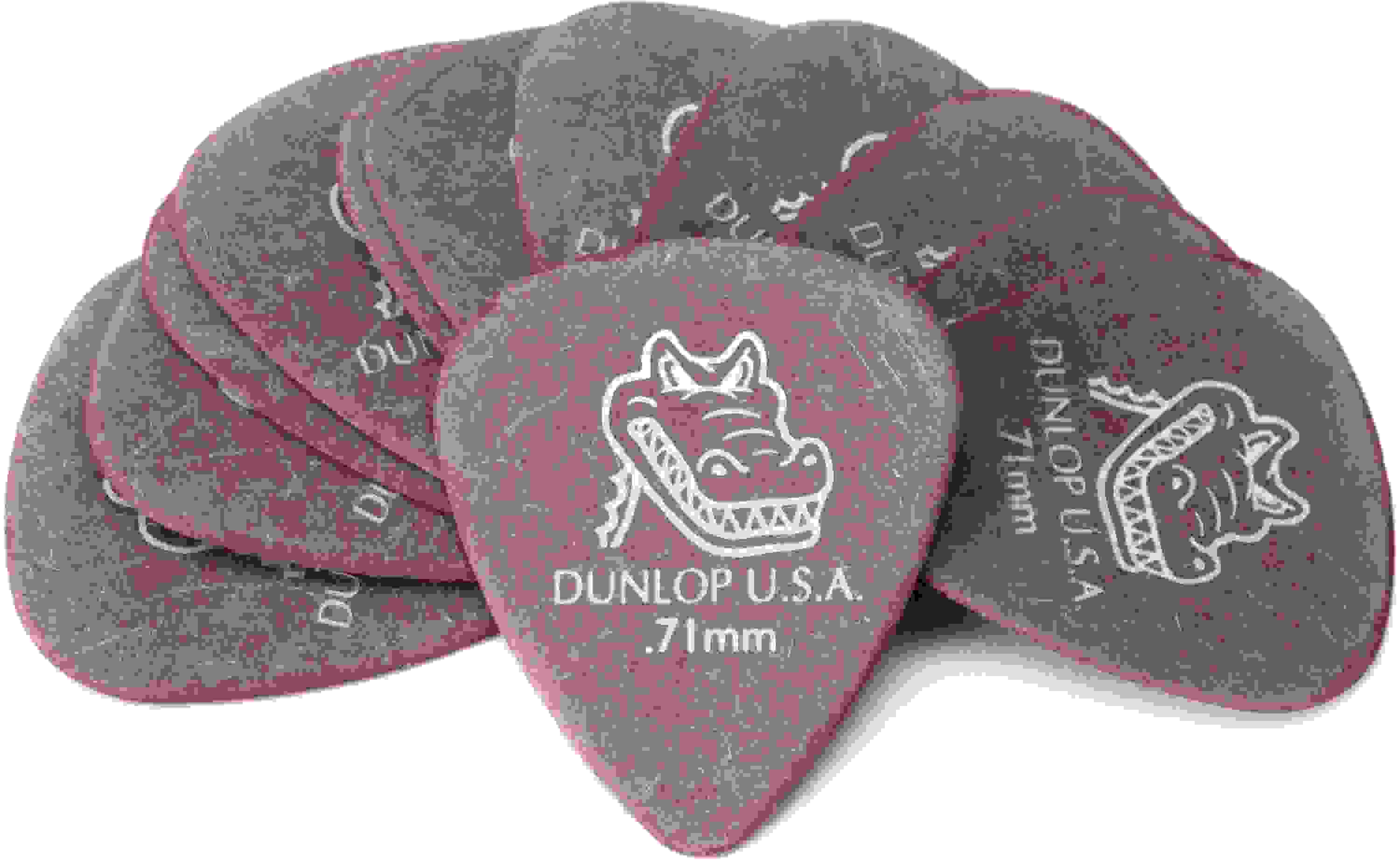 Dunlop Gator Grip Standard Guitar Picks - .71mm, Purple, 12-pack