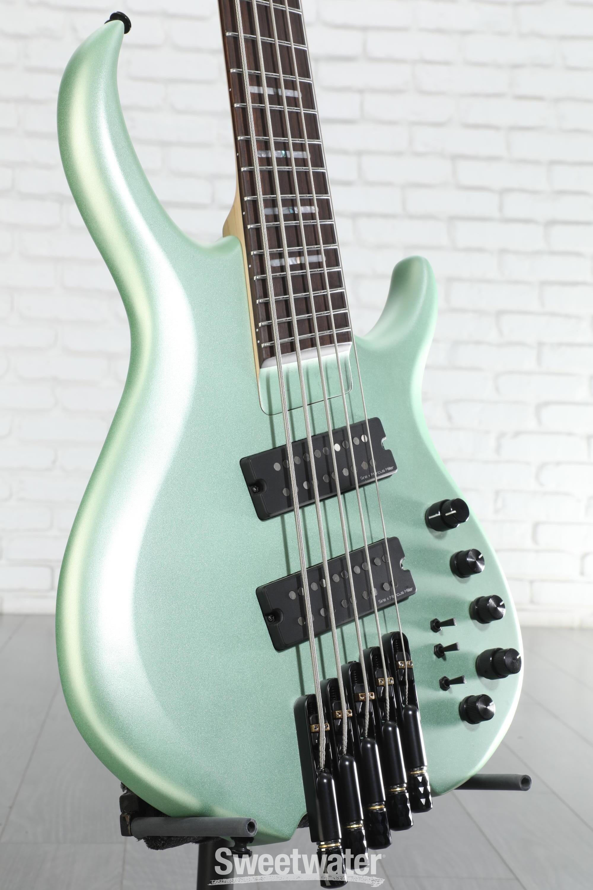 Sire Marcus Miller M6 5-string Headless Bass Guitar - Surf Green Metallic Satin