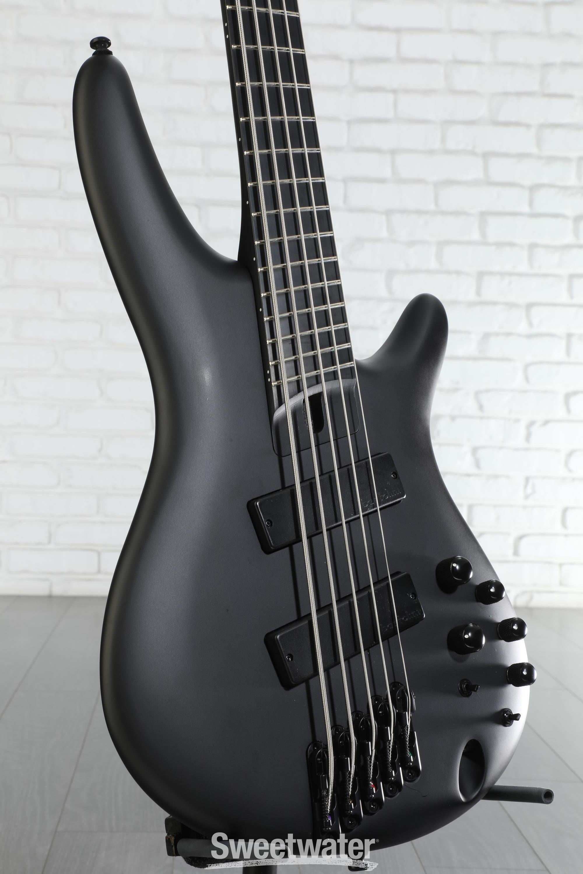 Ibanez Iron Label SRMS625EX - Black Flat | Sweetwater