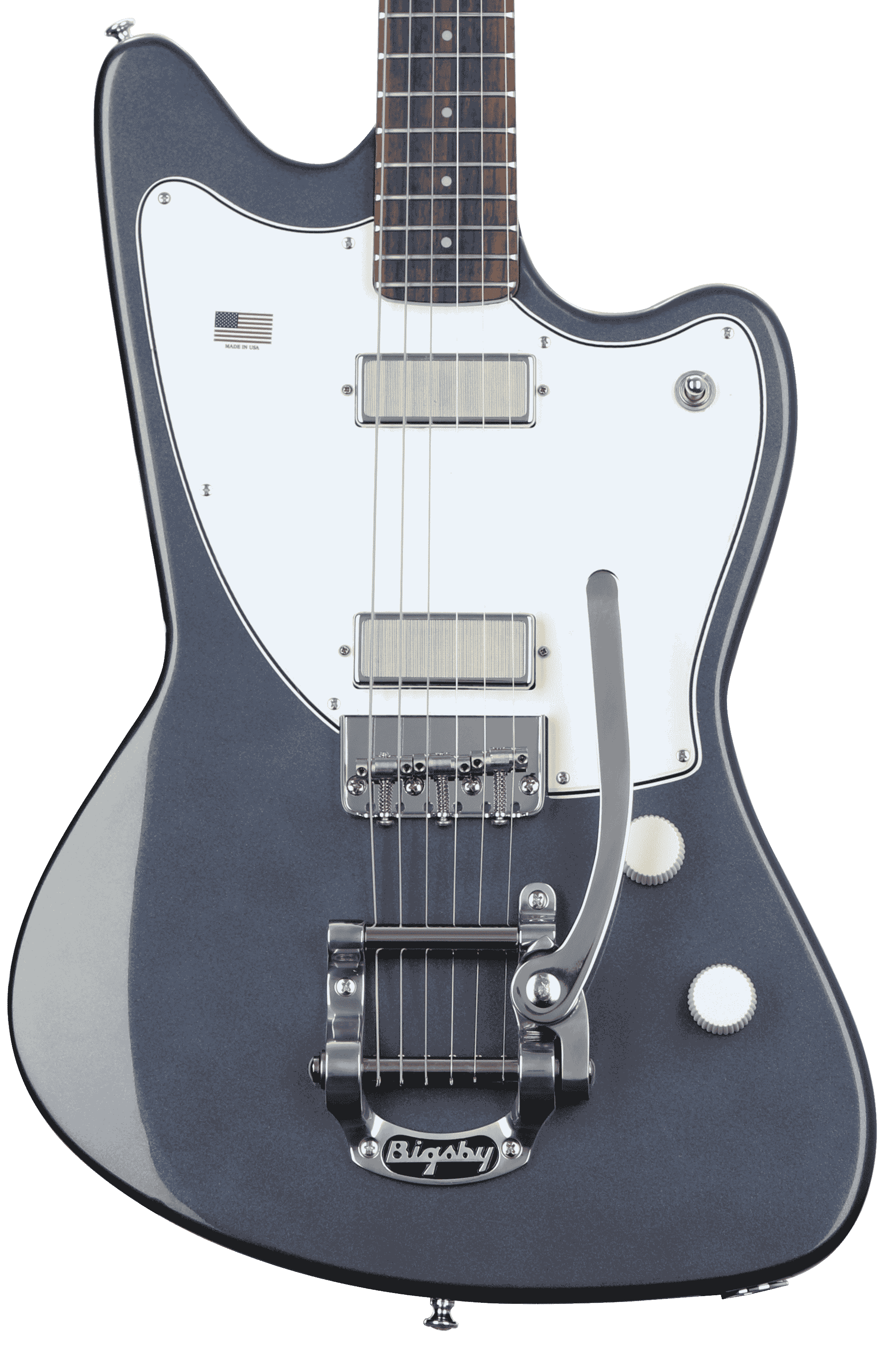 Harmony Silhouette Electric Guitar with Bigsby - Slate with Rosewood Fingerboard