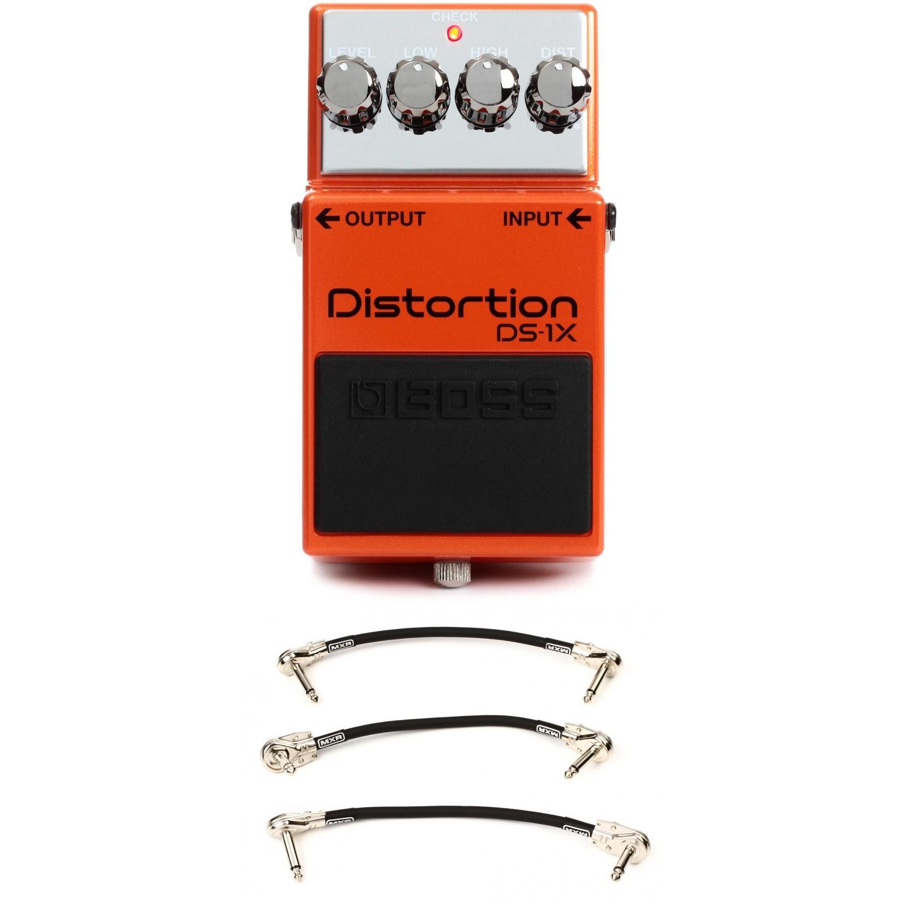 Boss DS1X Distortion Pedal with Patch Cables Sweetwater