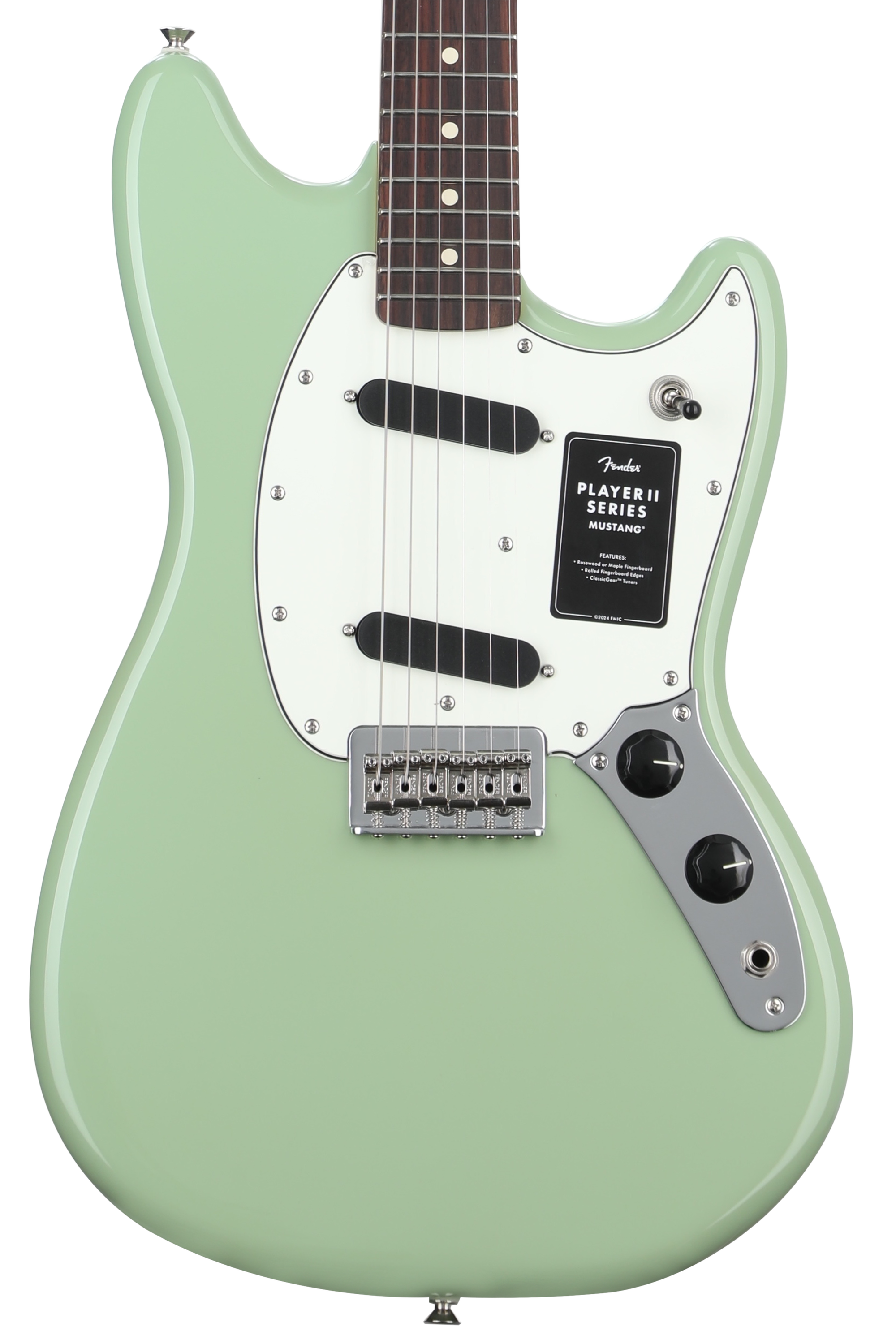 ギター fFender Player II Mustang Fender Player II Mustang - Birch Green with Rosewood Fingerboard
