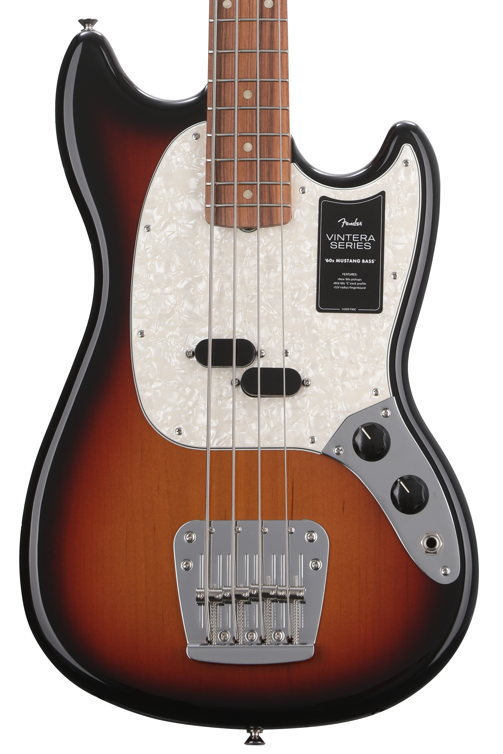 Fender Vintera '60s Mustang Bass - 3-Color Sunburst | Sweetwater