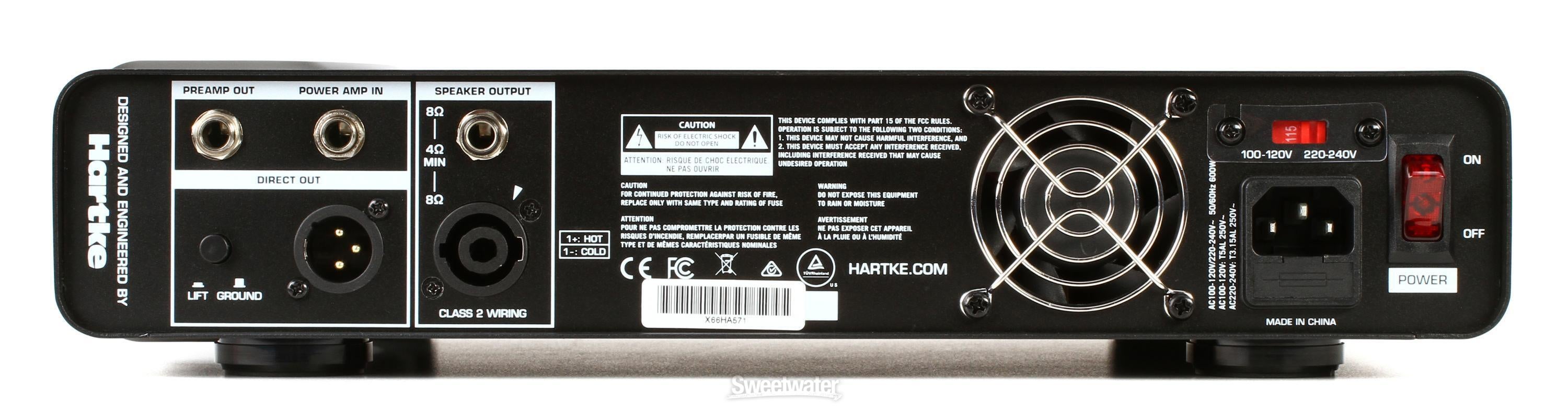 Hartke TX600 - 600W Lightweight Bass Head Reviews | Sweetwater