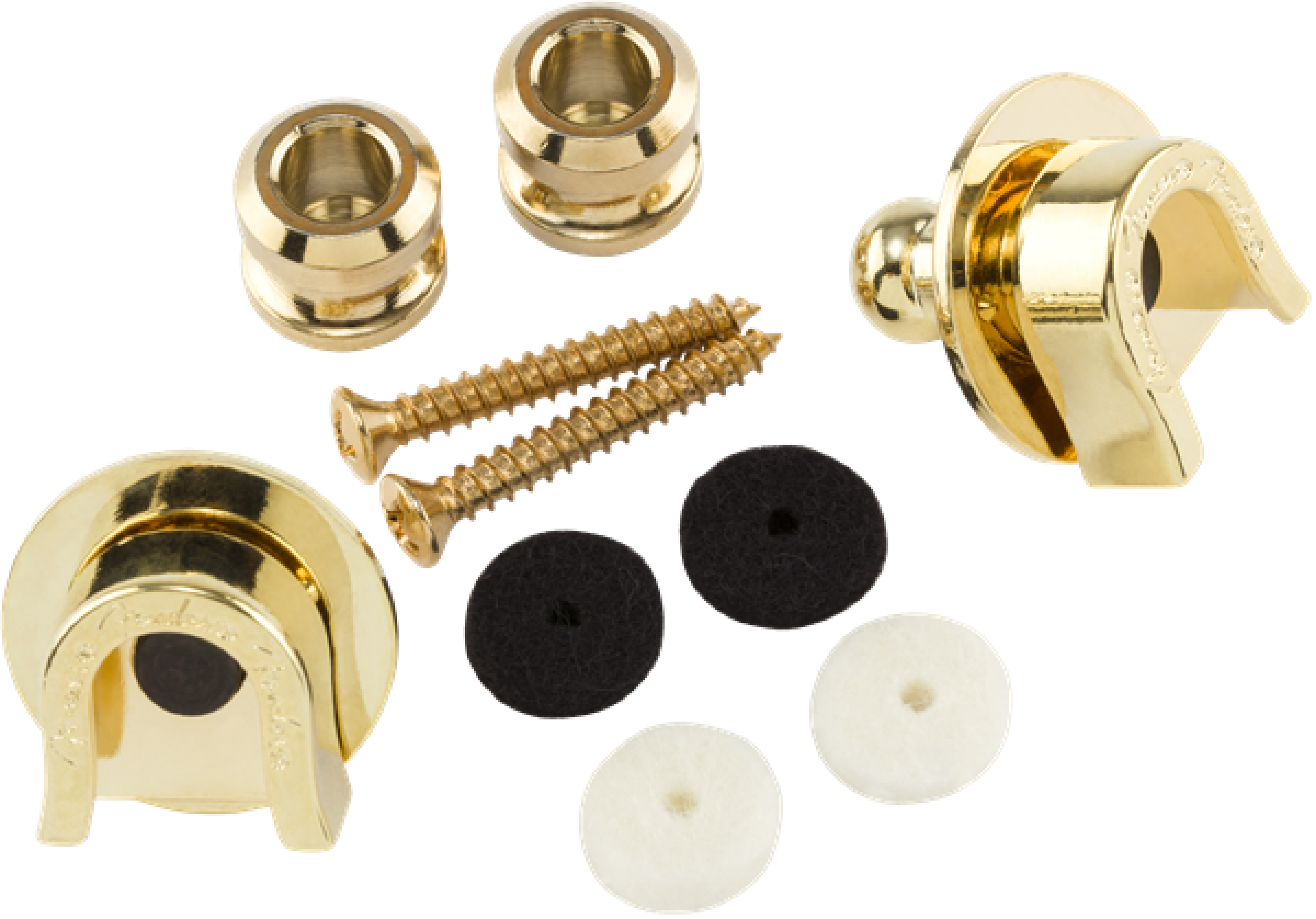 Fender Strap Locks and Buttons Set - Gold