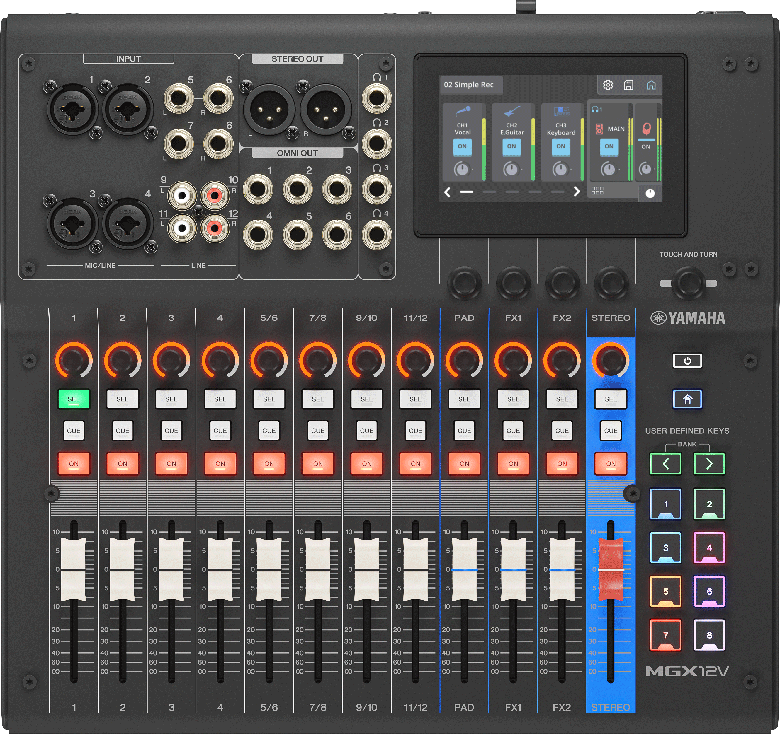 Photo of Yamaha MGX12V Digital Mixer - Black