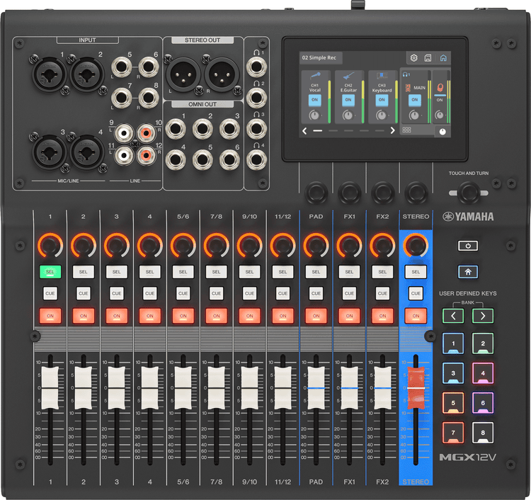 Yamaha MGX12V Digital Mixer - Black | Sweetwater