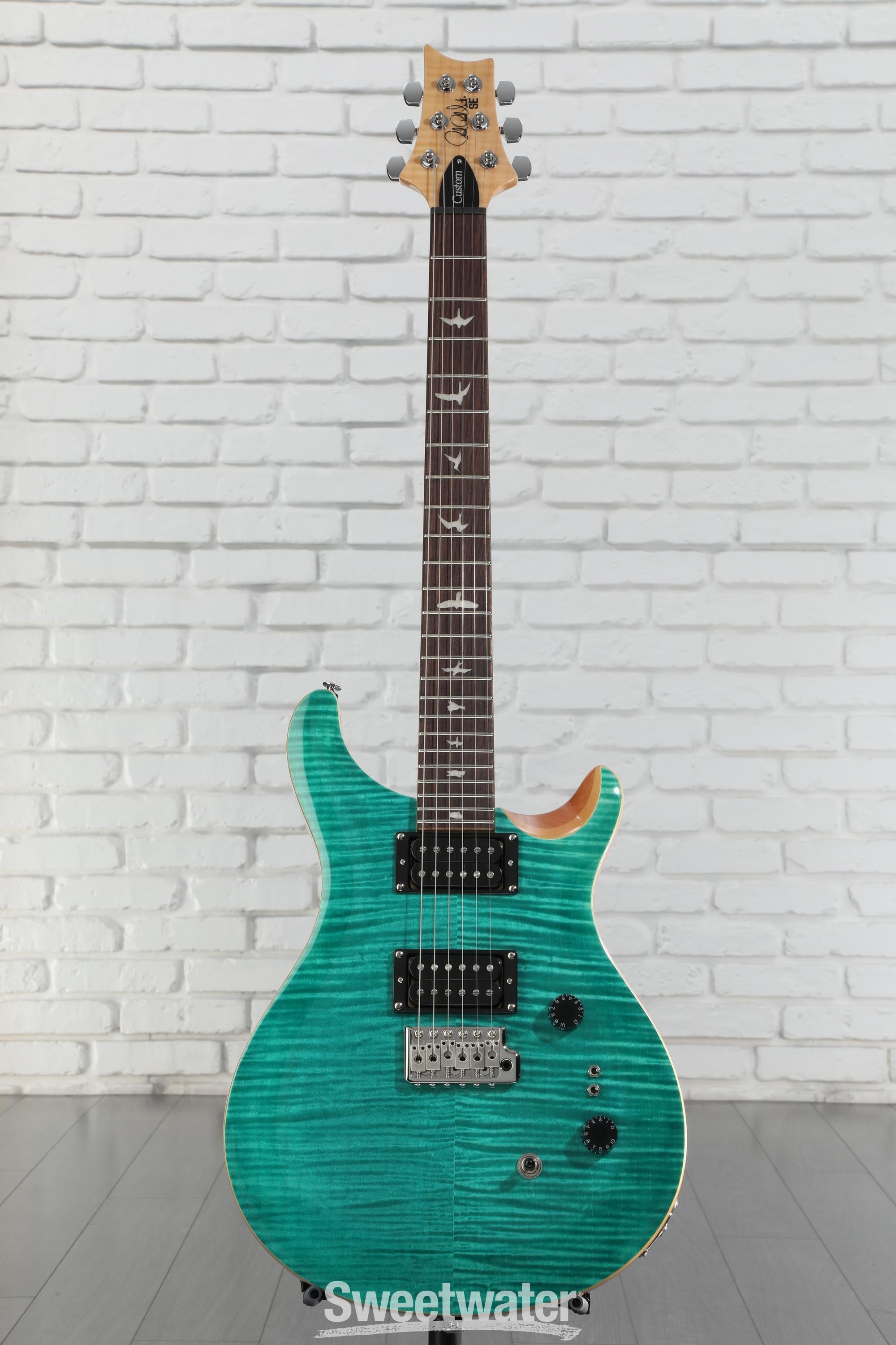 PRS SE custom 24-08 turquoise 純正ケース付き PRS SE Custom 24-08 Electric Guitar - Turquoise | Sweetwater