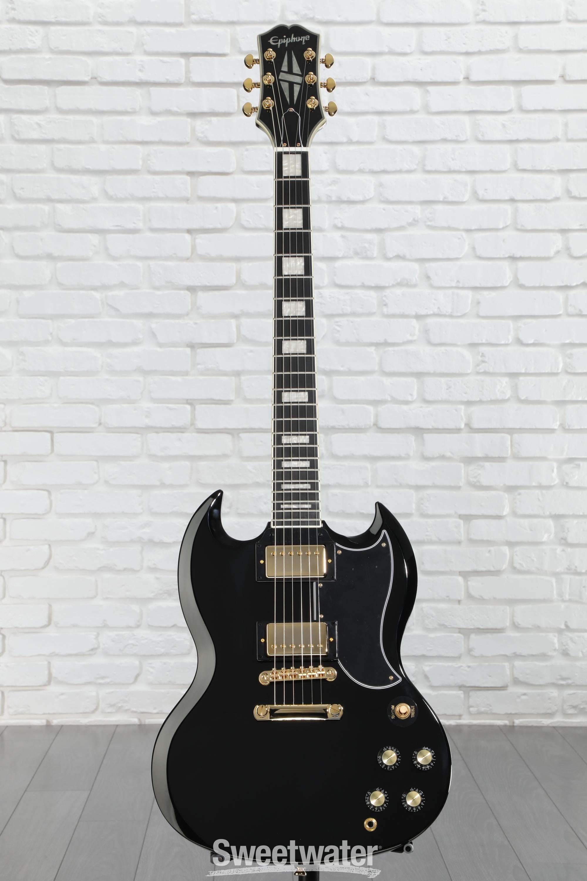 Epiphone SG Custom Electric Guitar - Ebony | Sweetwater