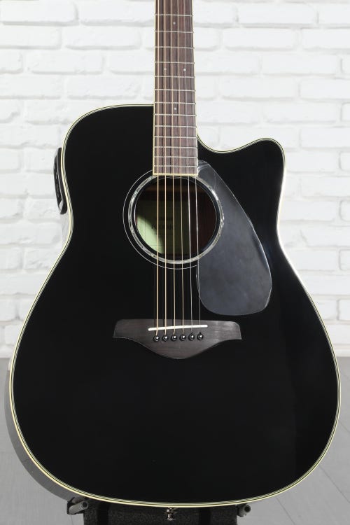 Yamaha FGX830C Dreadnought Cutaway Acoustic-electric Guitar - Black