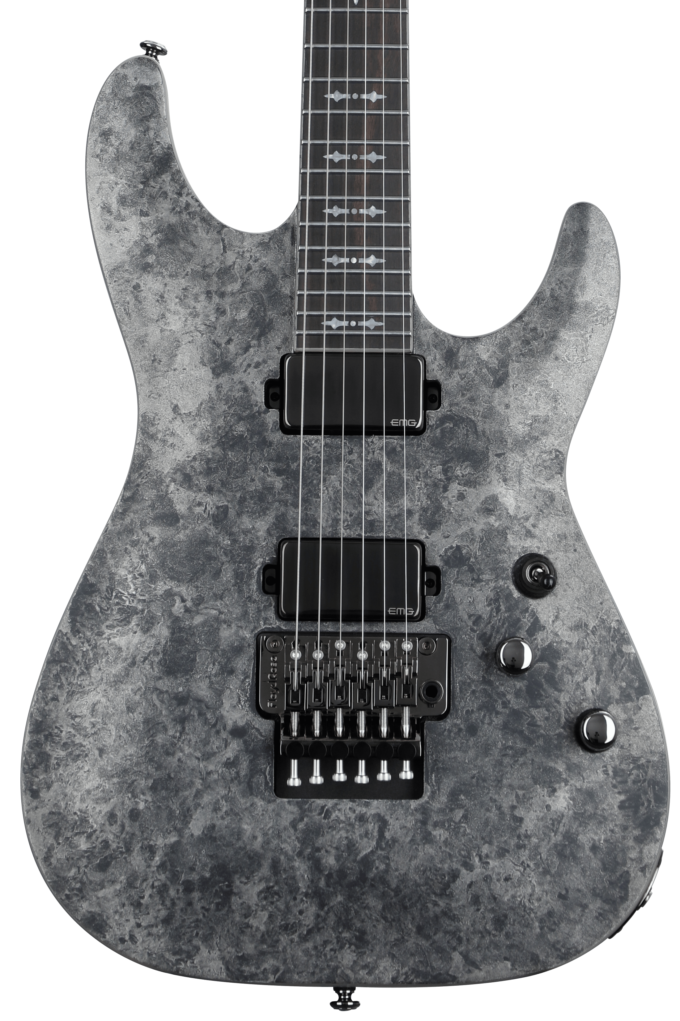 ΨシエルΨページ Schecter Ernie C C-1 Electric Guitar - Satin Black Reign