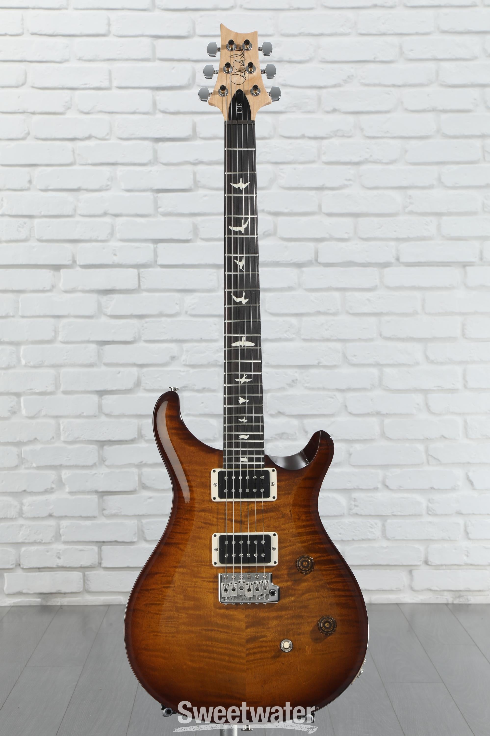 PRS CE 24 Electric Guitar - Black Amber | Sweetwater