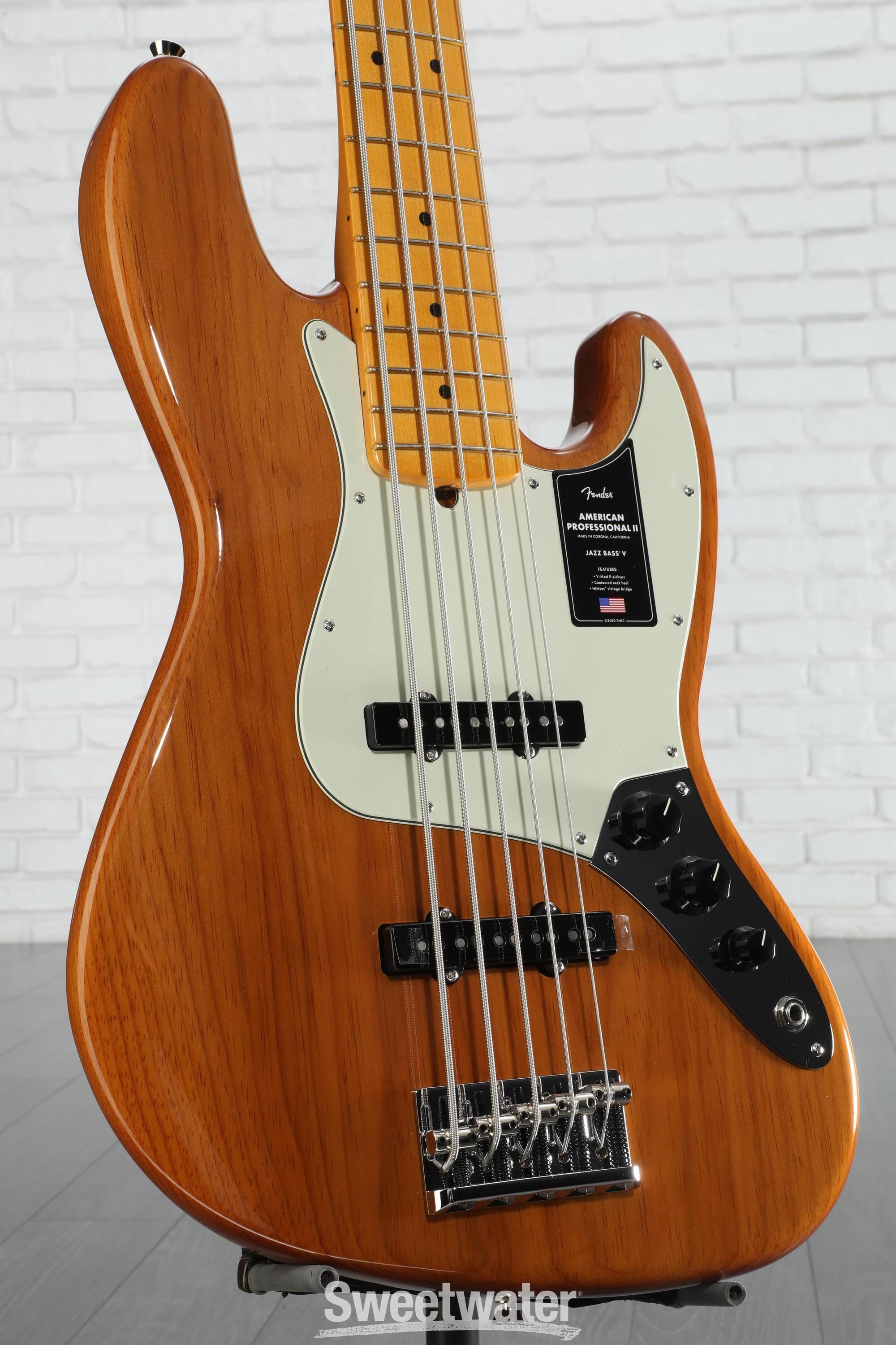 Fender American Professional II Jazz Bass V - Roasted Pine, Maple