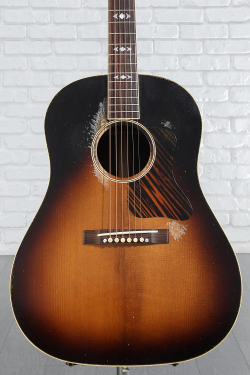 Gibson Acoustic 1936 Advanced Jumbo Acoustic Guitar - Vintage Sunburst, Heavy Aged