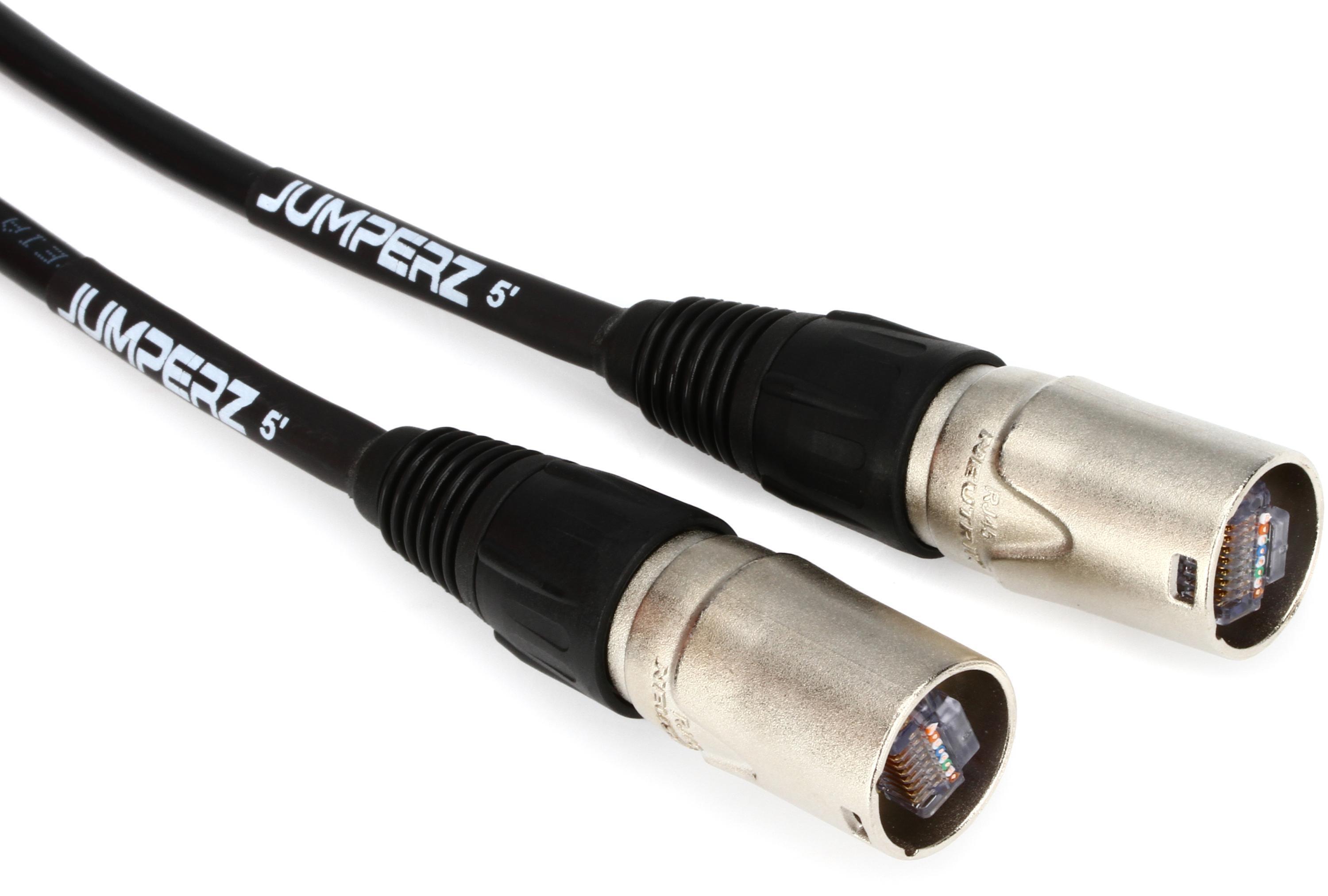 Photo of JUMPERZ Blue Line Shielded Cat 5e Cable with etherCON Connectors - 5 foot