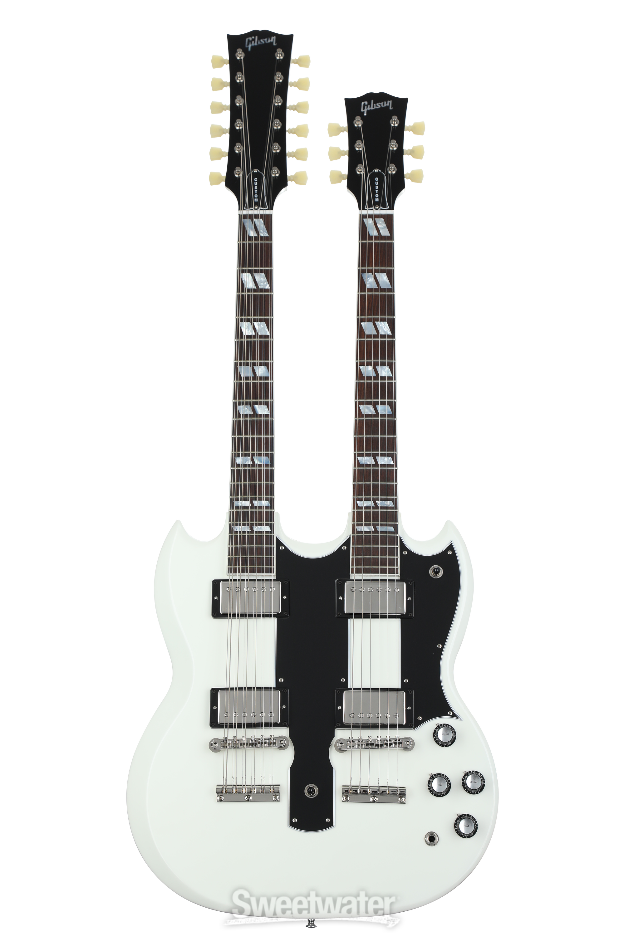 Non Gibson ダブルネックギター ホワイト Gibson Custom EDS-1275 Doubleneck Electric Guitar - Arctic