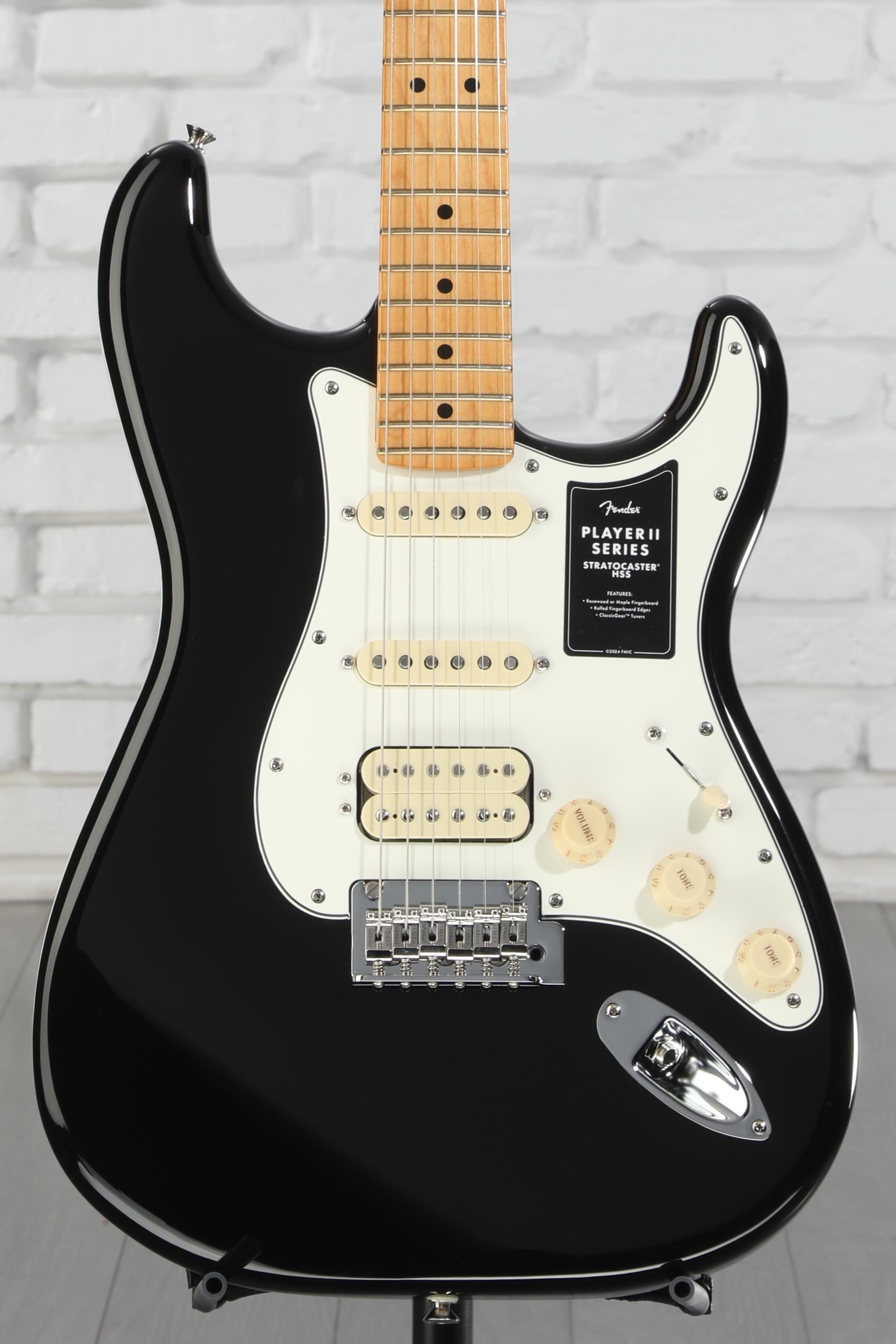 ギター Fender Player Stratcaster HSS BLK Melhart Music Center - Fender Player Stratocaster HSS - Black