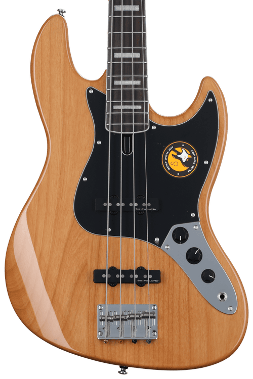 4-strings Electric Bass Guitar Semi Hollow Body Water Droplets