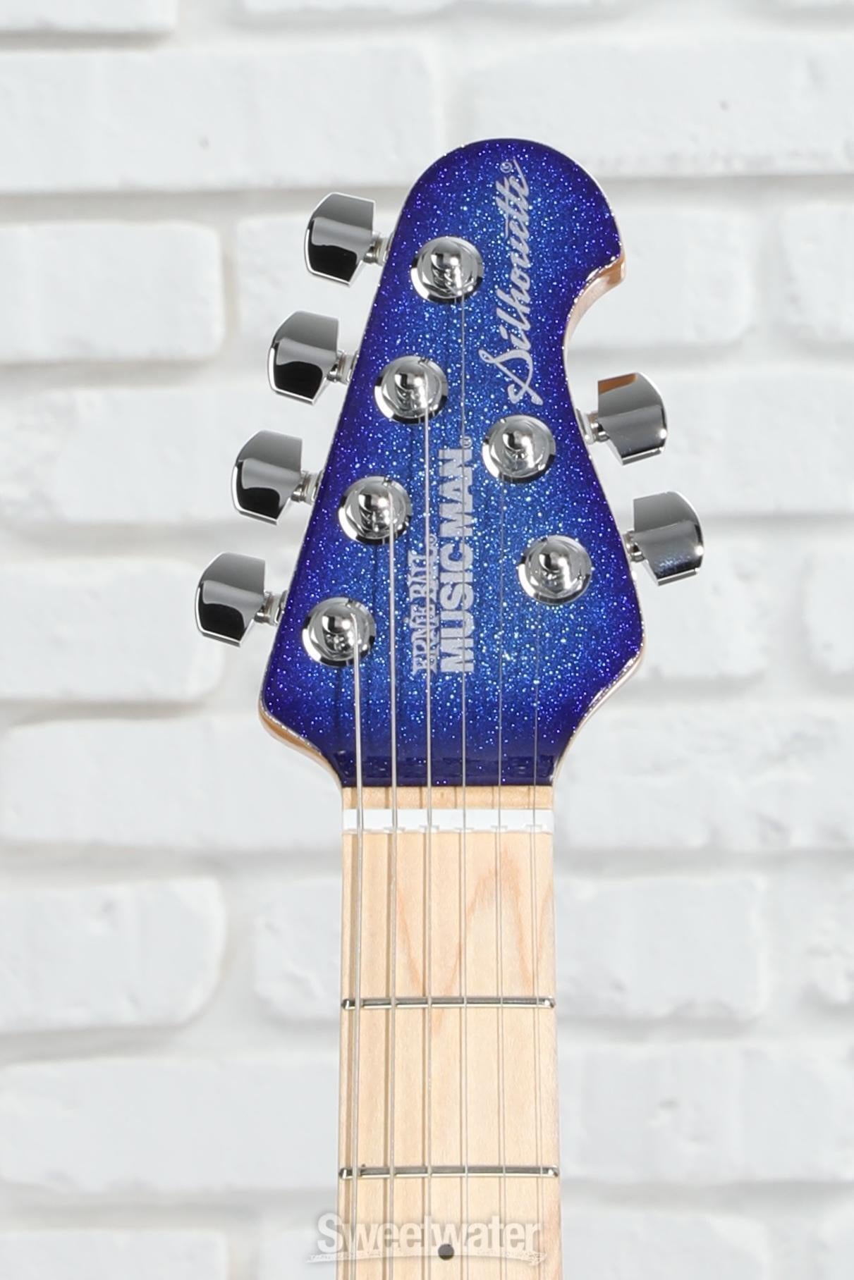 Ernie Ball Music Man Silhouette HSH Trem Electric Guitar - Pacific