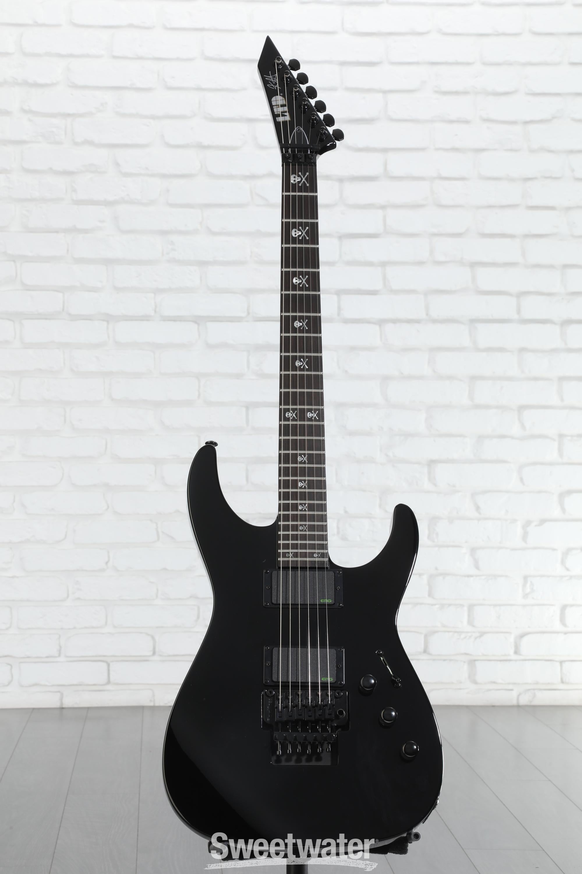 LTD KH-602 Black エレキギター ソフトケース付き ESP LTD Kirk Hammett Signature KH-602 - Black | Sweetwater