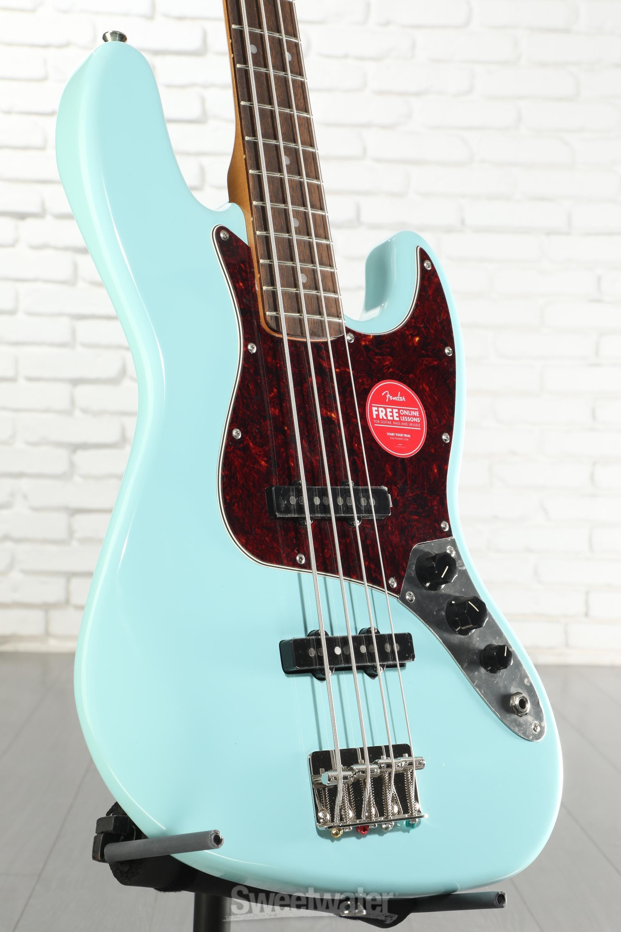 Squier Classic Vibe '60s Jazz Bass - Daphne Blue | Sweetwater