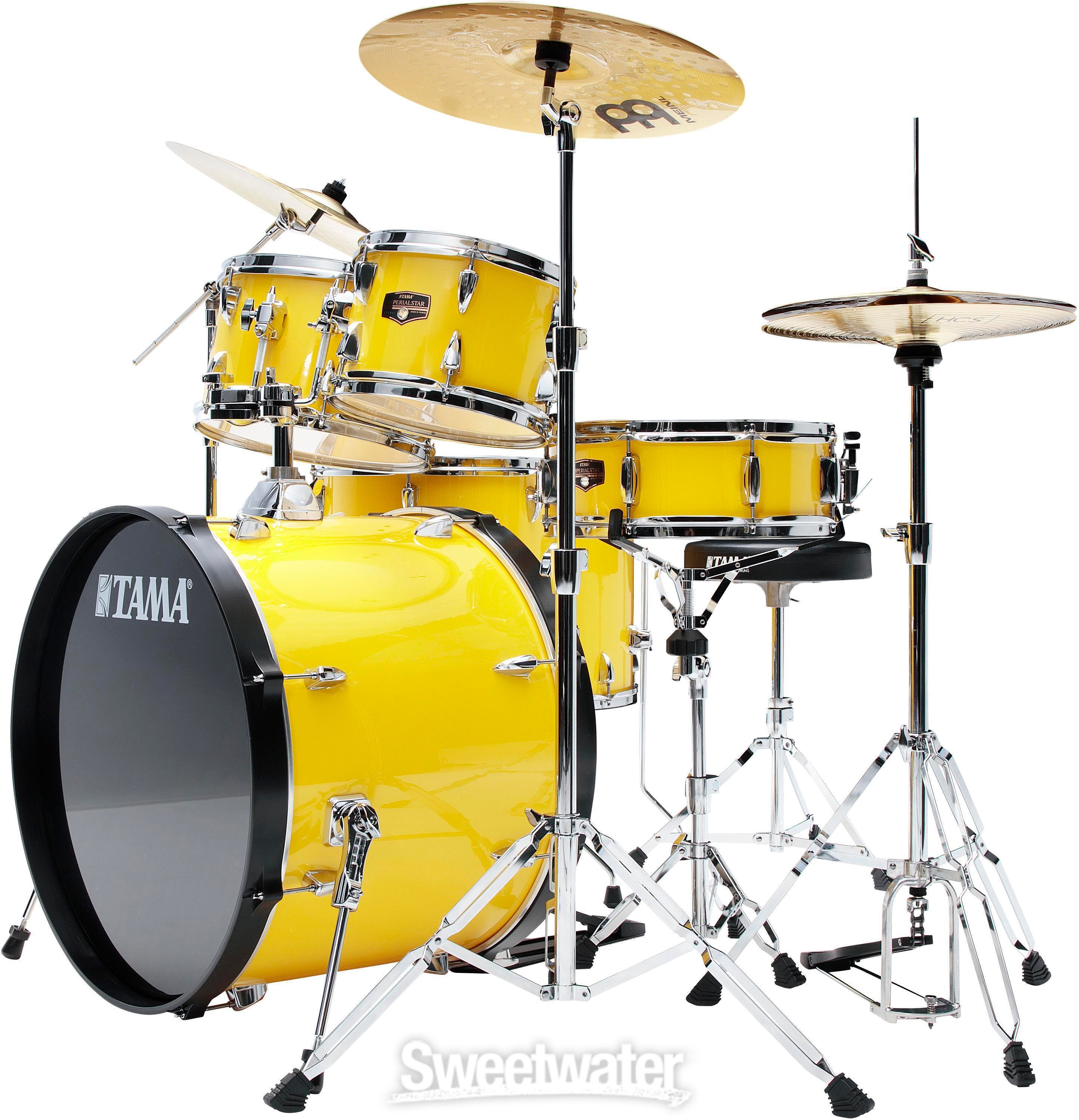 Tama Imperialstar 6-piece Drum Set with Snare Drum and Meinl