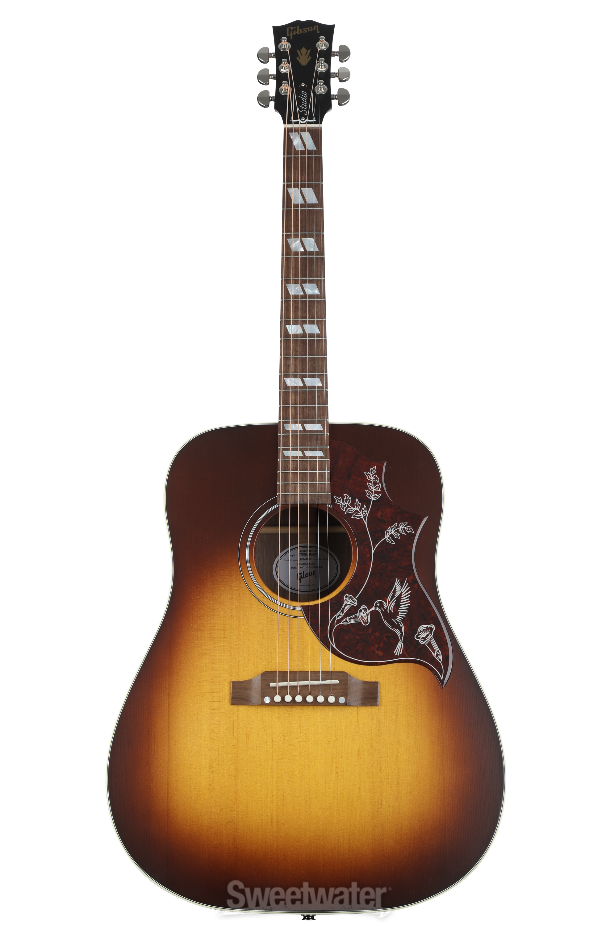 Gibson Acoustic Hummingbird Studio Walnut Acoustic-electric Guitar -  Vintage Sunburst