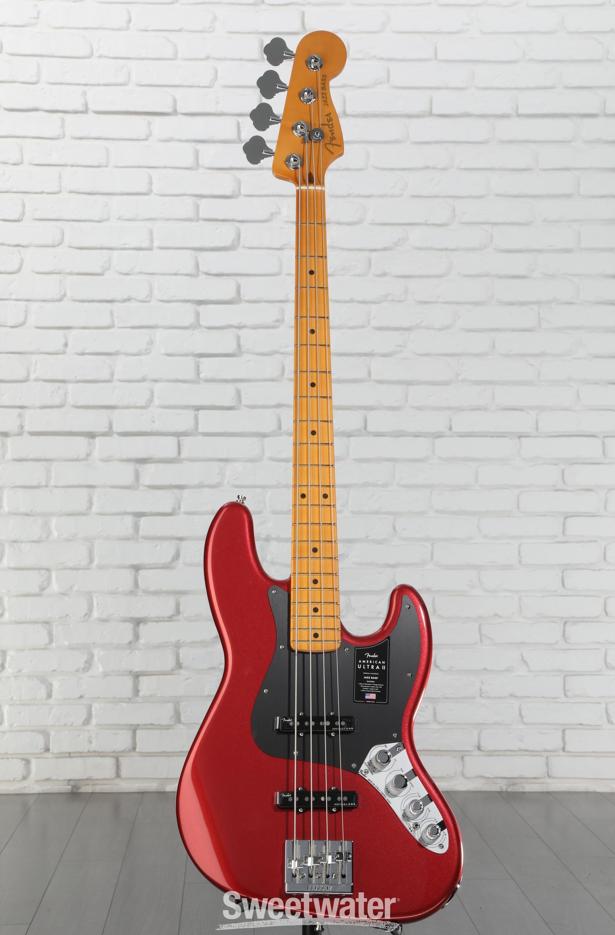 Fender American Ultra II Jazz Bass - Sinister Red, Maple