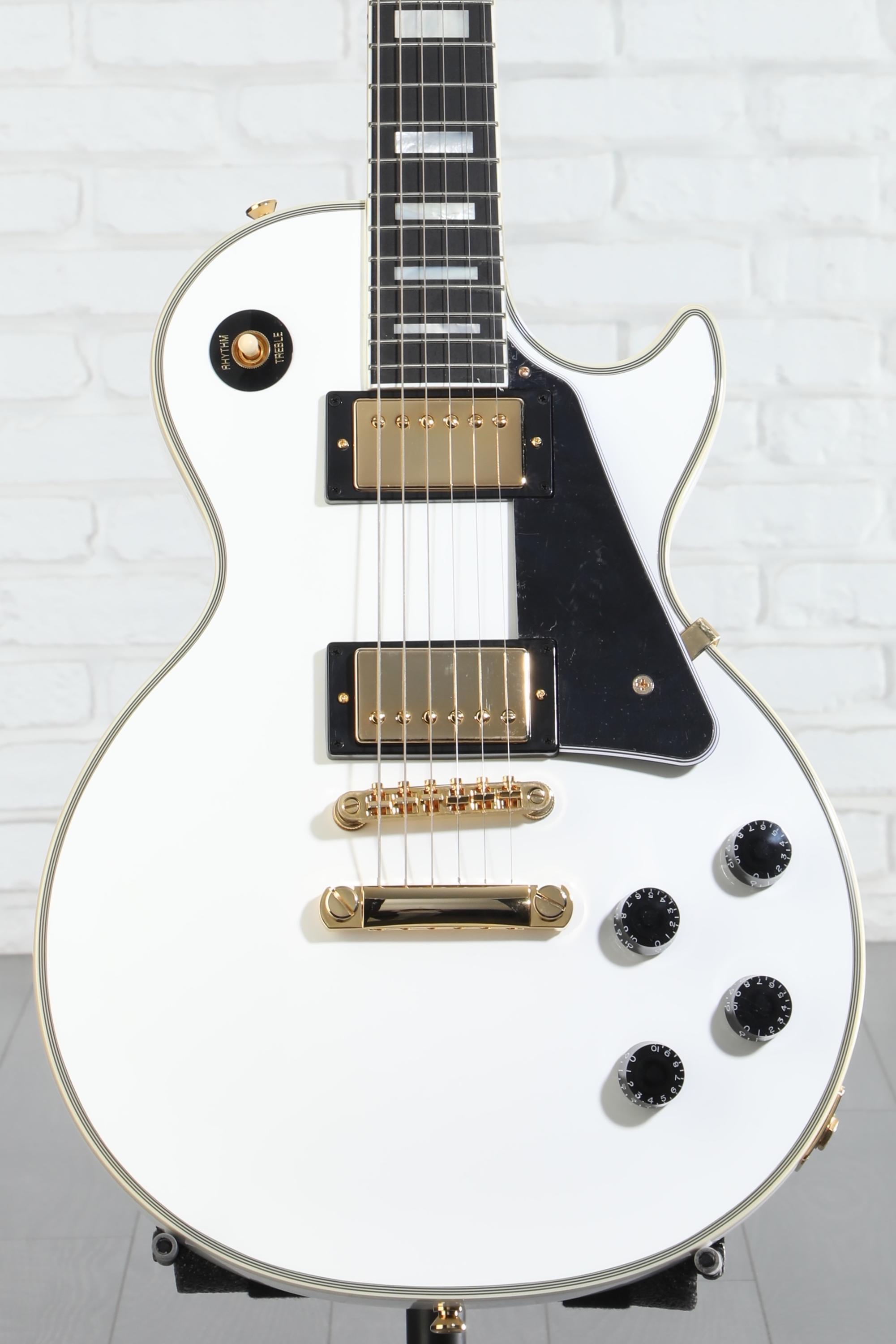 Epiphone Les Paul Custom Electric Guitar - Alpine White | Sweetwater