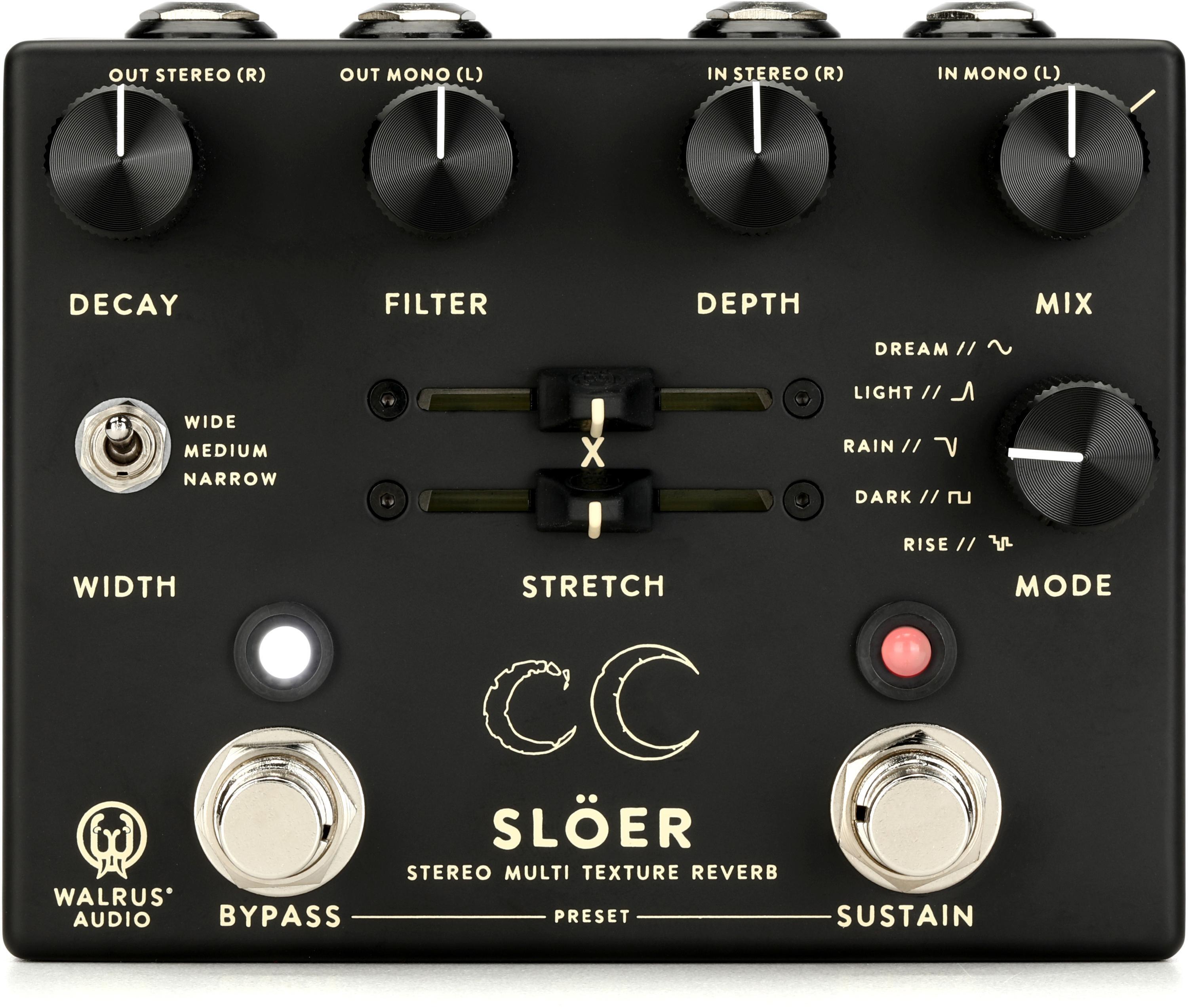 Walrus Audio Slöer Stereo Ambient Reverb Pedal - Black