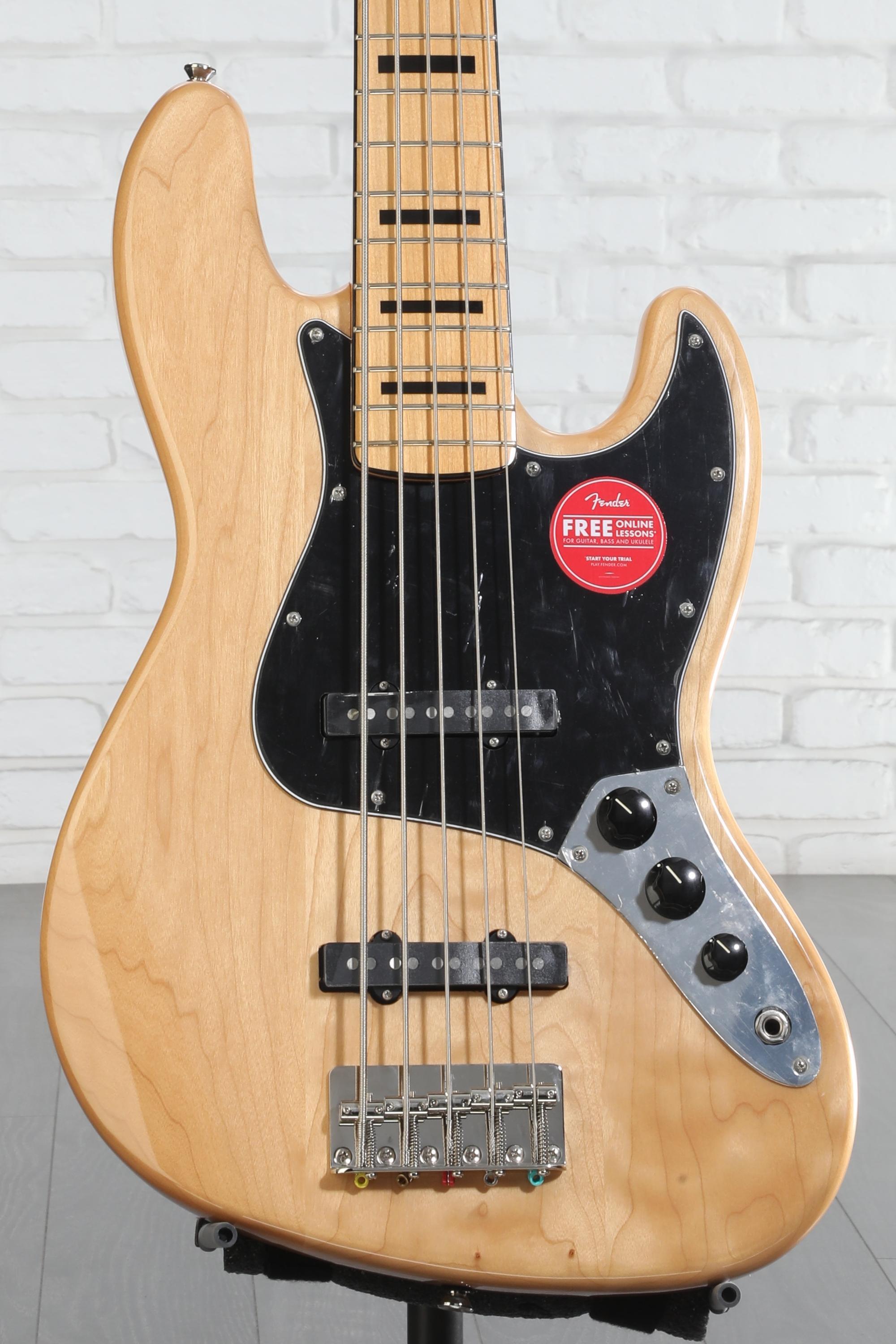 Squier Classic Vibe '70s Jazz Bass V - Natural with Maple