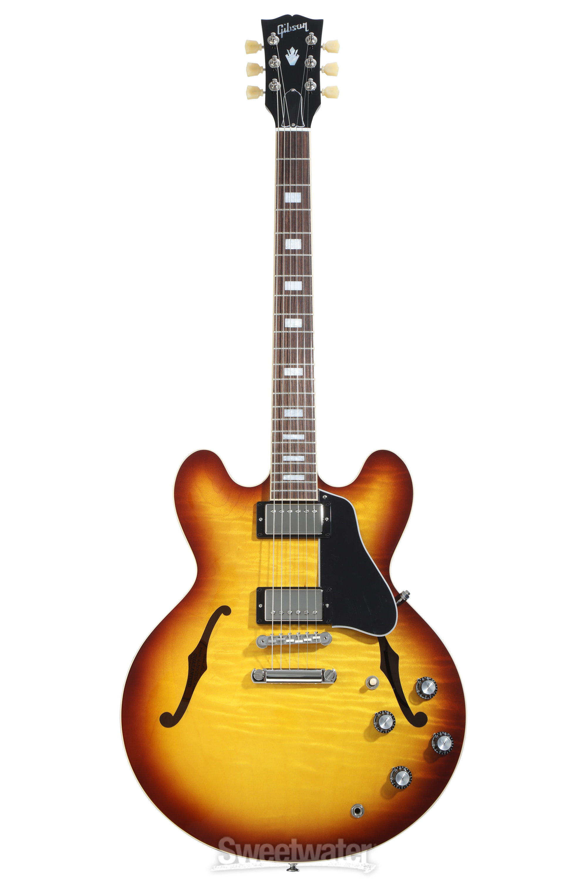 Gibson USA ES-335 99年製 Sunburst Figured Gibson ES-335 Figured Semi-hollowbody Electric Guitar - Iced