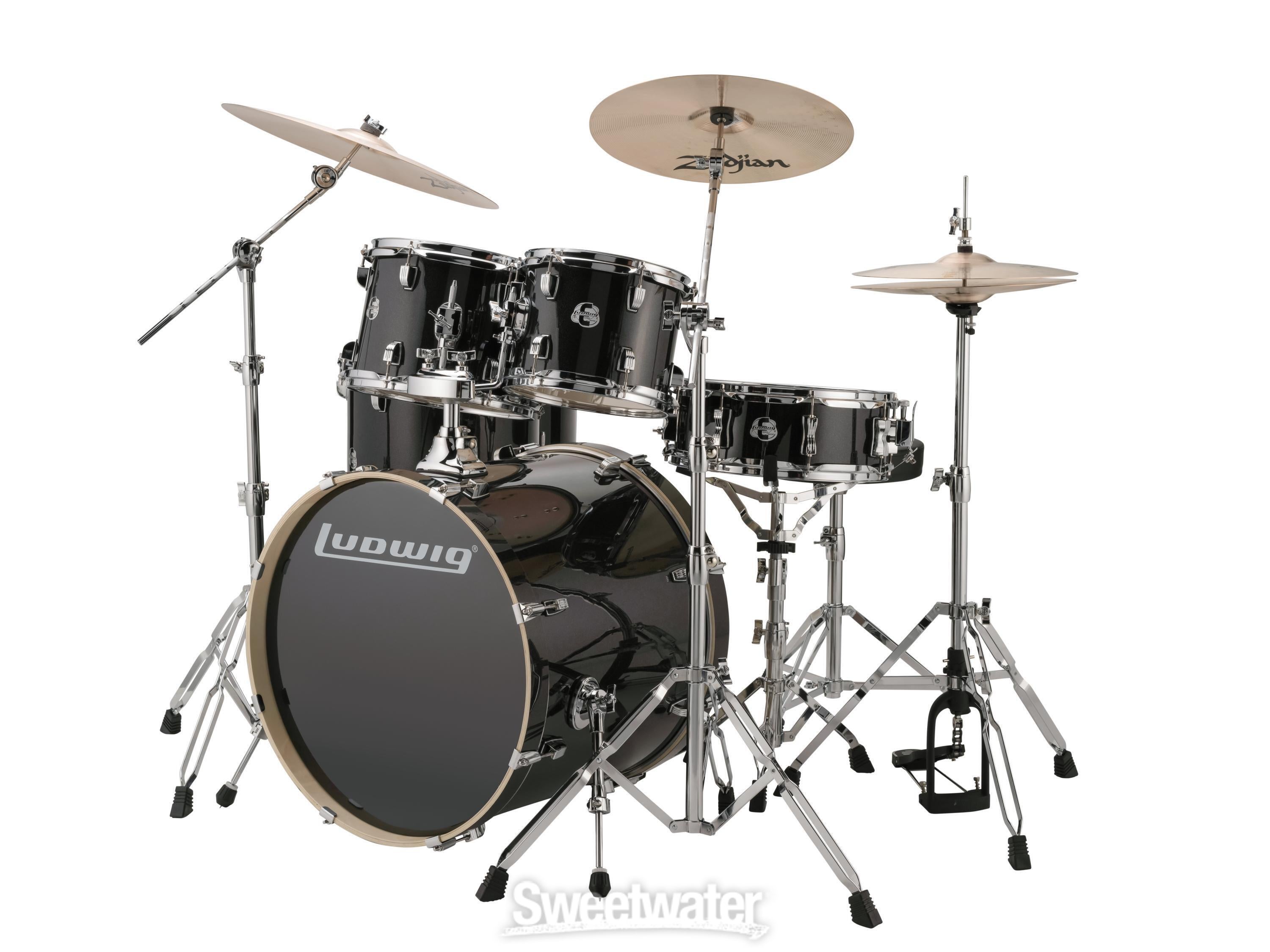 Ludwig Element Evolution 6-pc Drumset with Zildjian ZBT