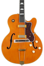 Photo of Epiphone 150th Anniversary Zephyr DeLuxe Regent Hollowbody Electric Guitar - Aged Antique Natural