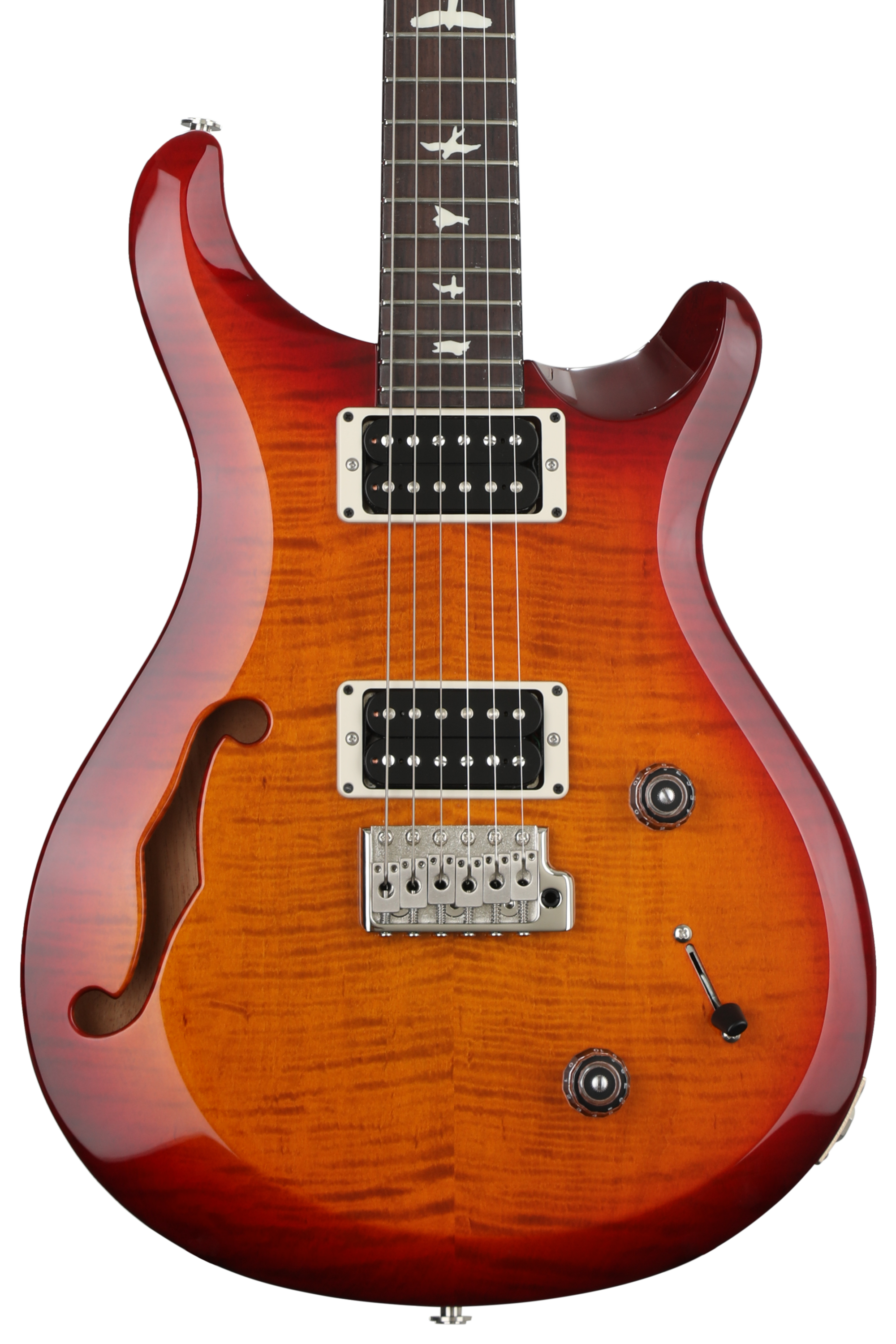 PRS S2 Custom 22 Semi-hollow Electric Guitar - Dark Cherry