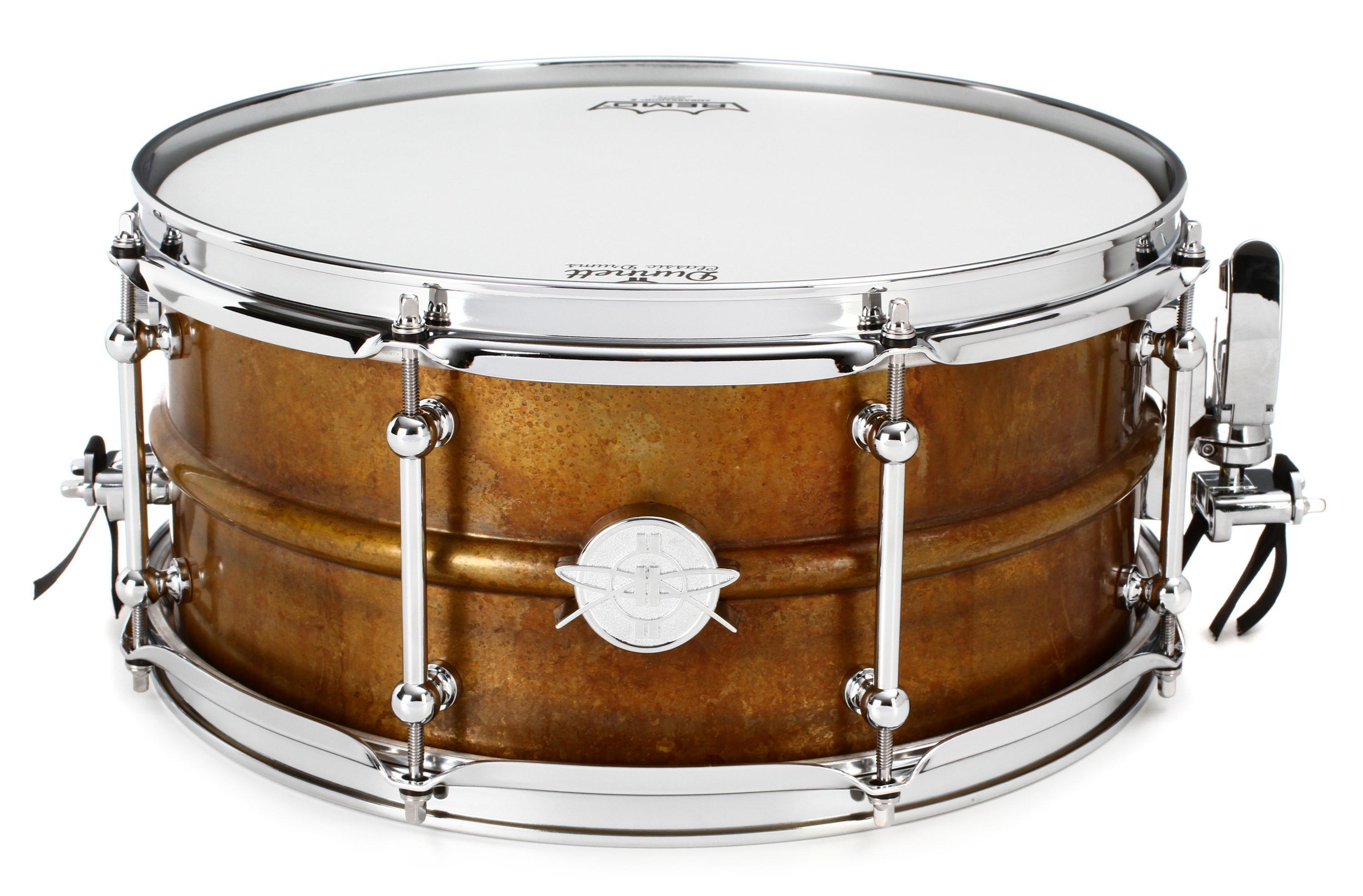 Dunnett Classic Model 2N Snare Drum - 6.5 x 14-inch - Antique Brass