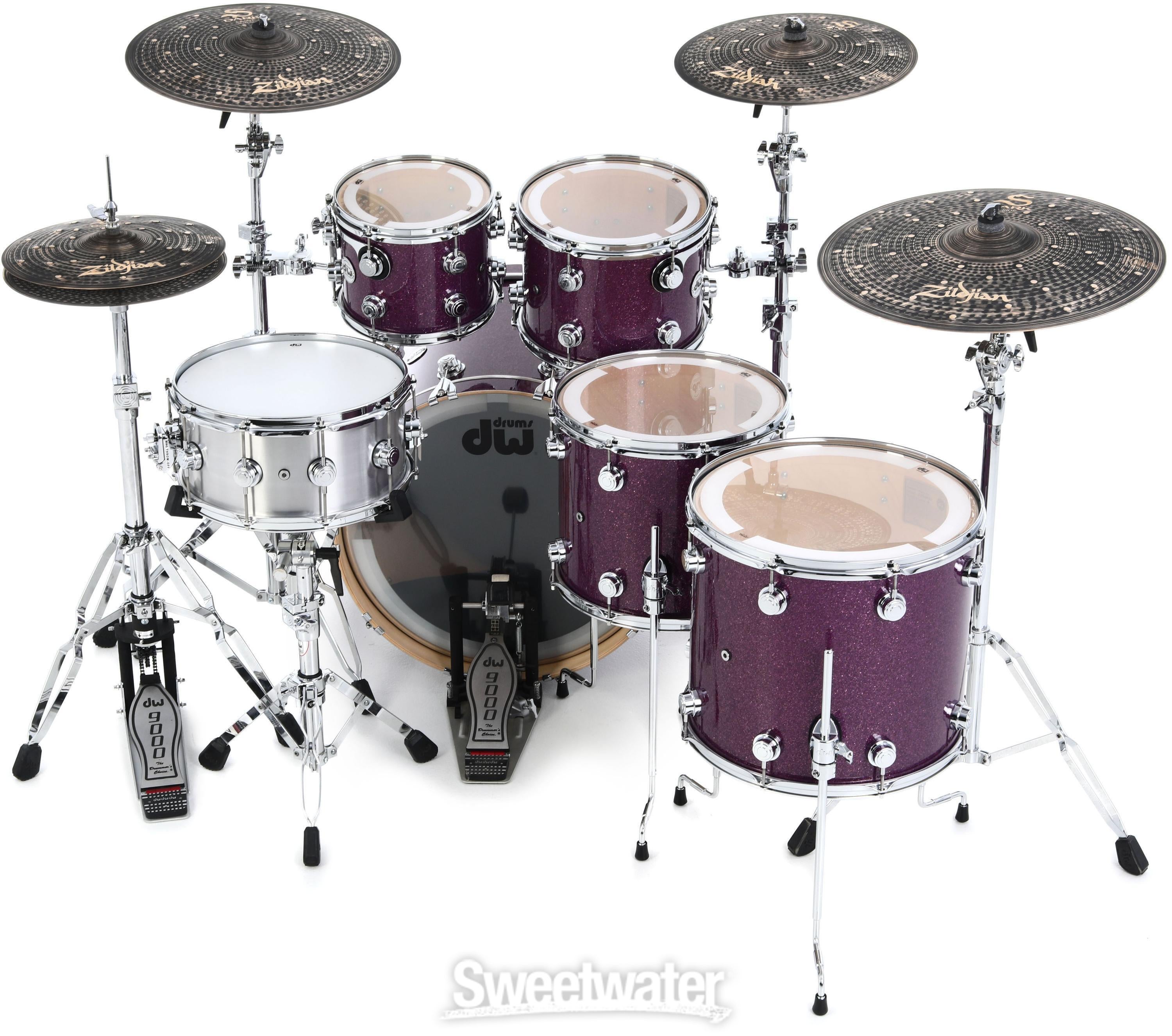 DW Collector's Series Pure Maple 5-piece Shell Pack - Purple