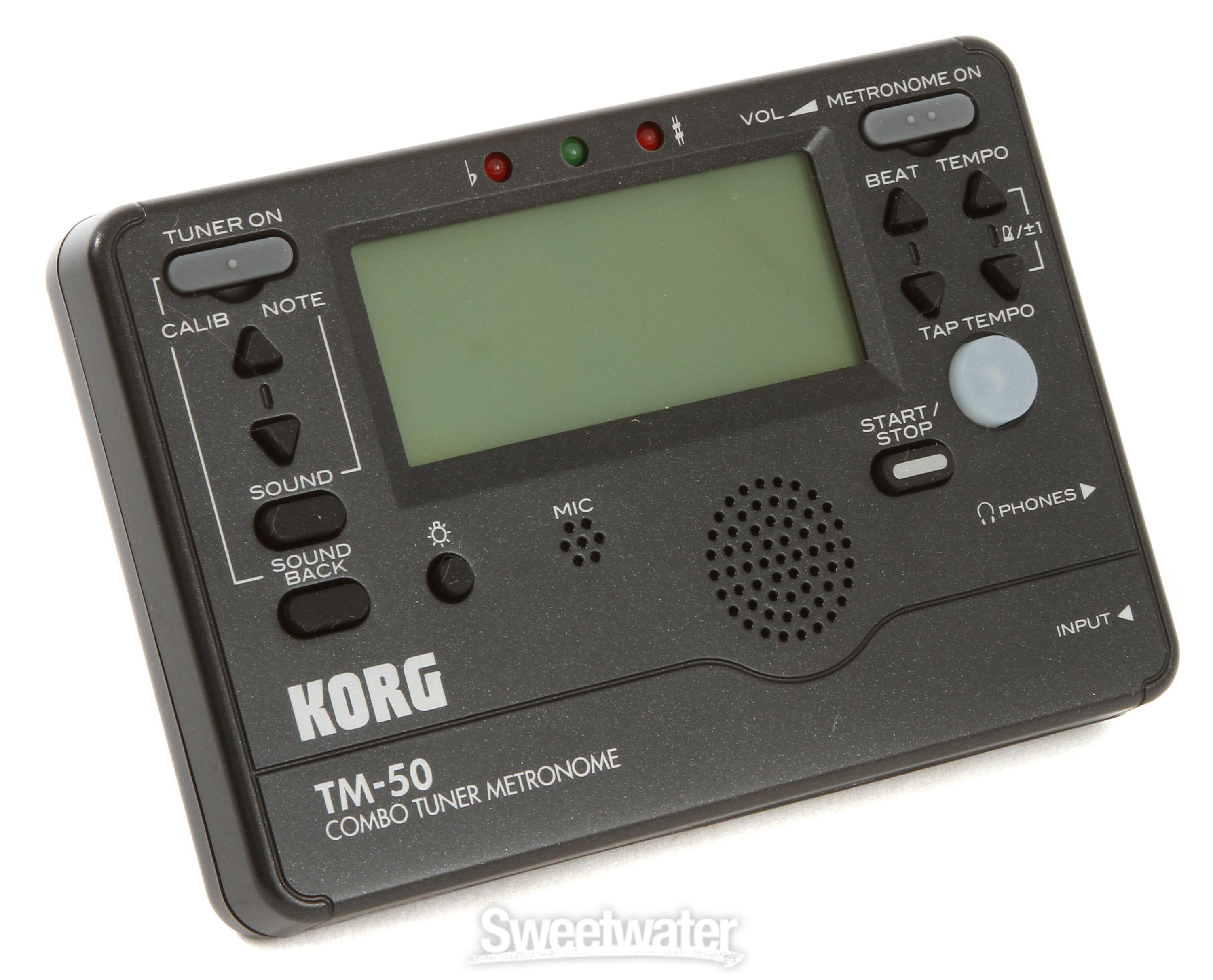 Korg TM-50 Tuner Metronome - Black | Sweetwater