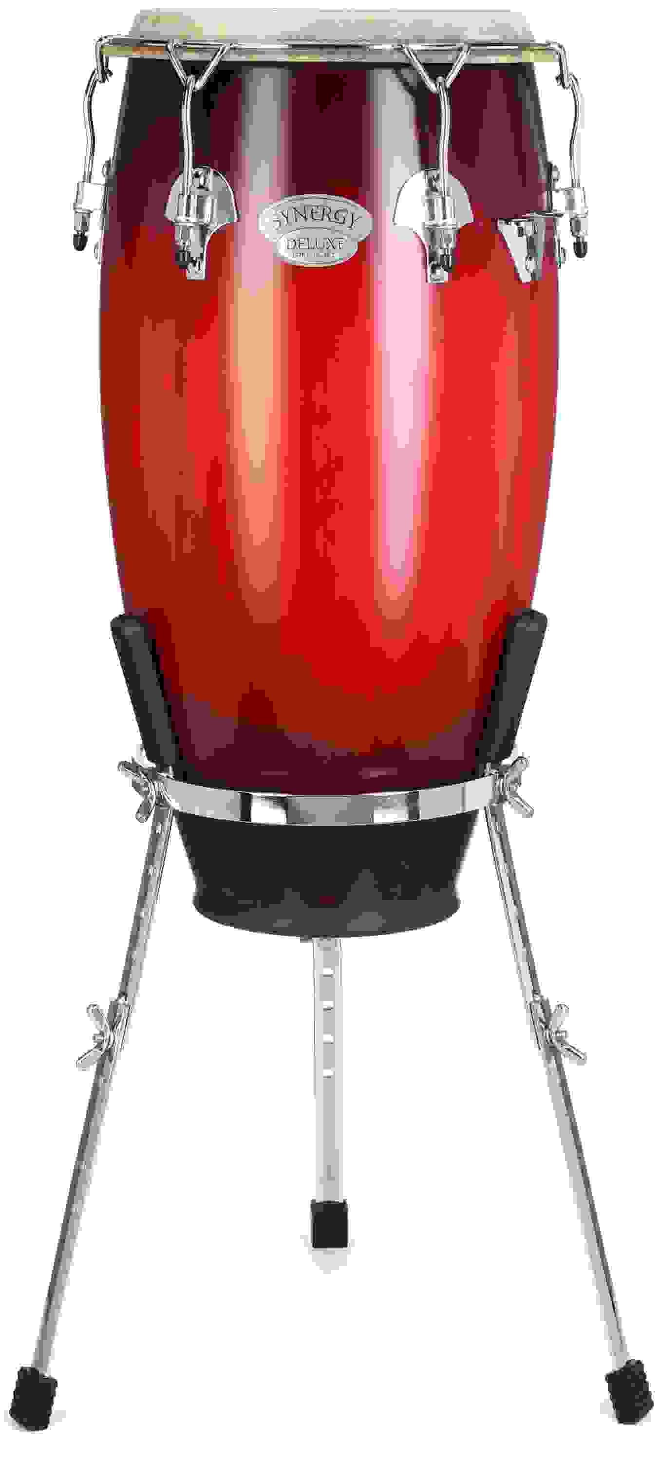 Toca Percussion Synergy Deluxe Tumba with Stand - Wine Burst