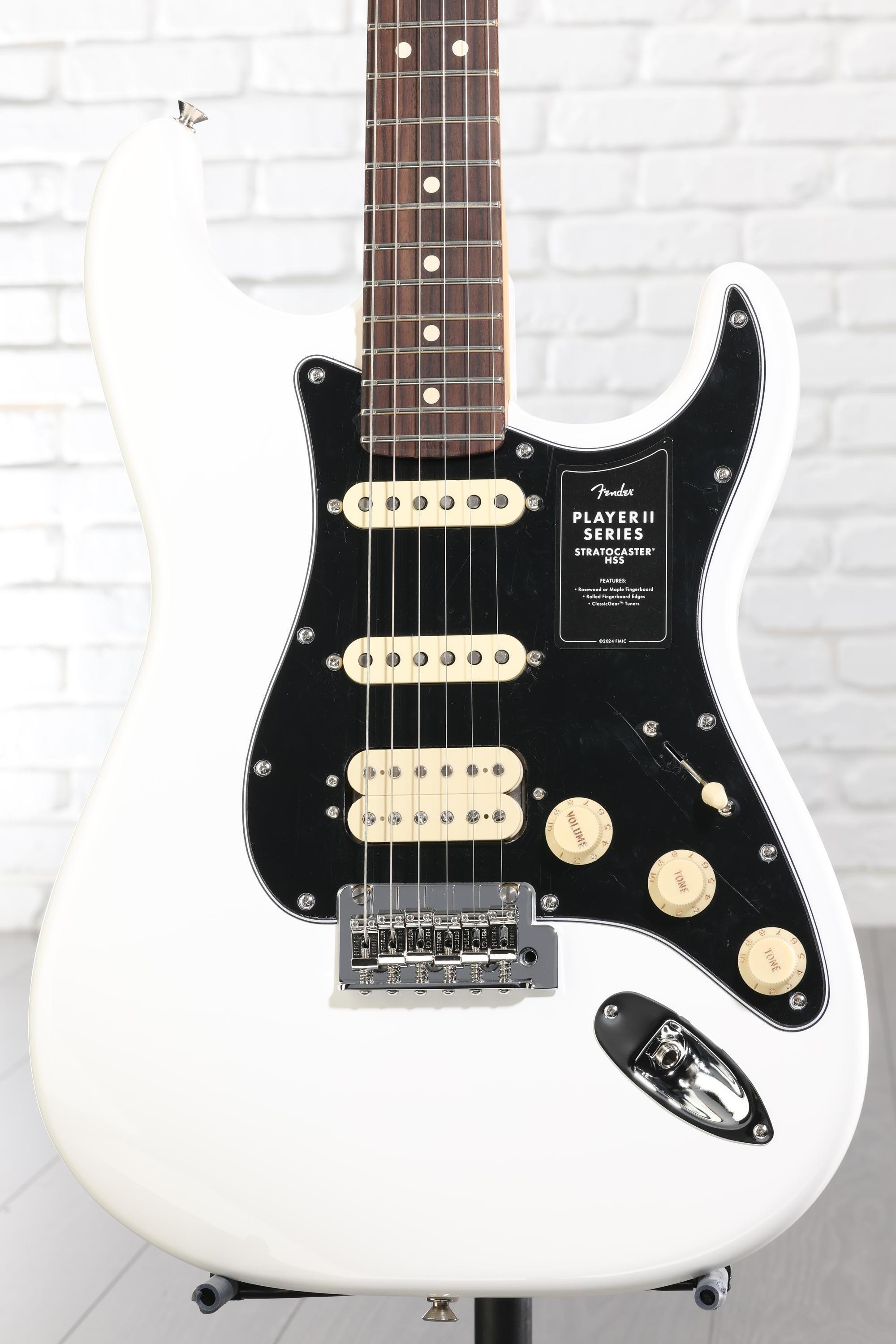 Fender Player II Stratocaster HSS Electric Guitar - Polar White