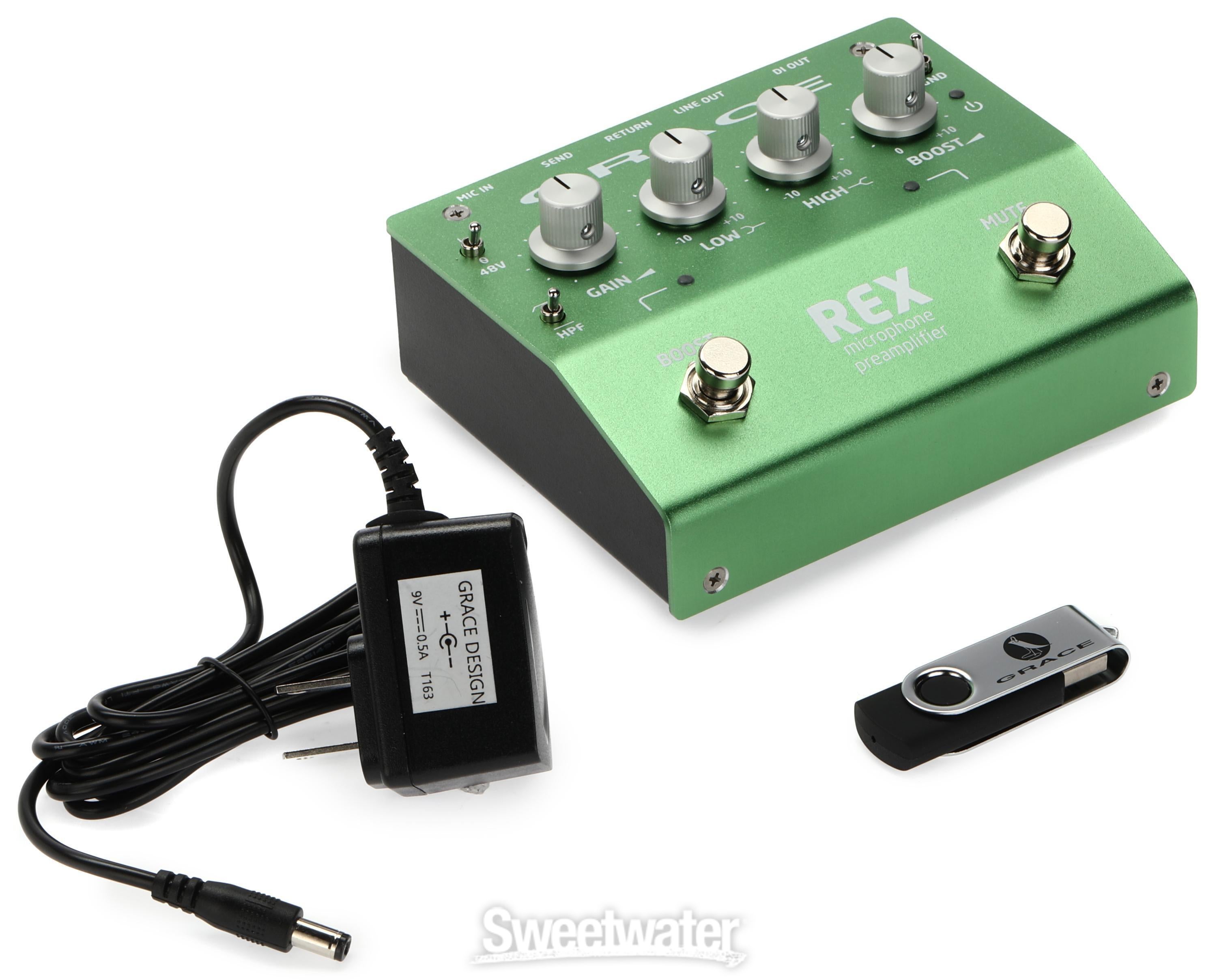 Grace Design REX Microphone Preamp Pedal with Boost | Sweetwater