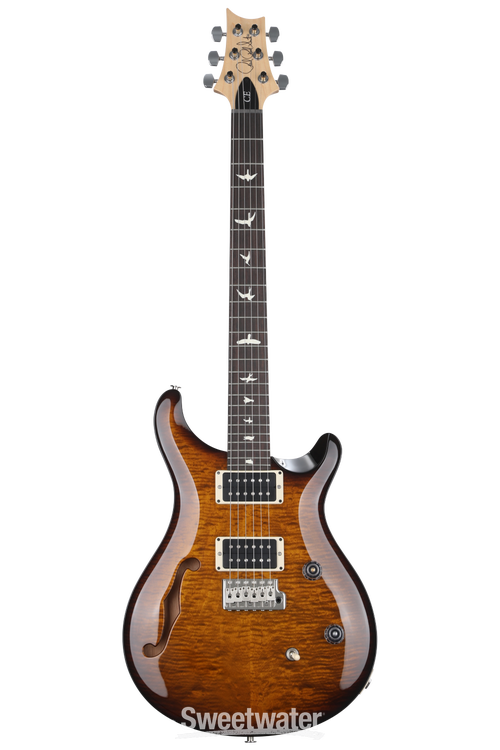 ギター PRS CE 24 Semi-Hollow Amber 2022 PRS CE 24 Semi-Hollow Electric Guitar - Black Amber | Sweetwater