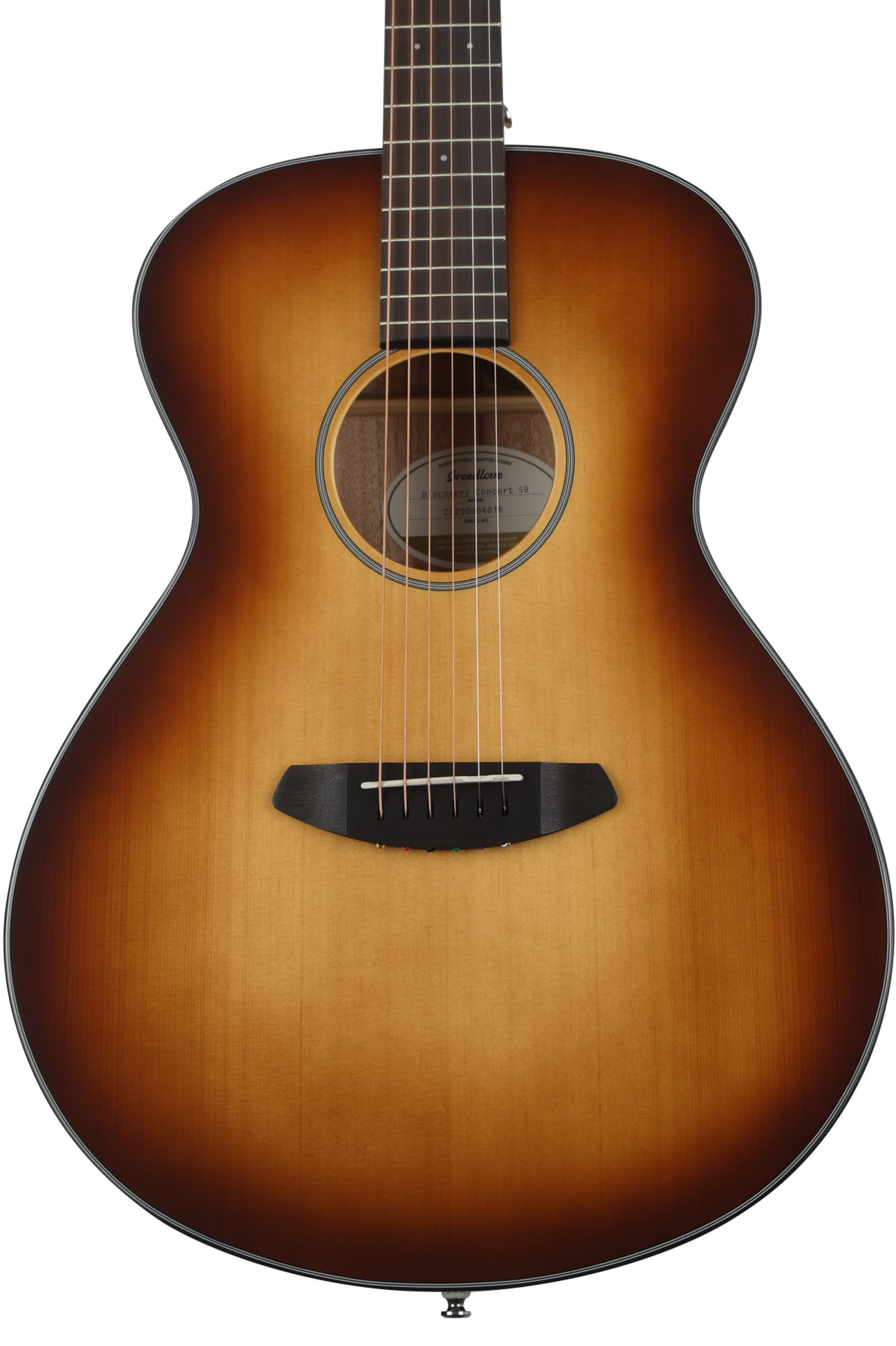 Breedlove Discovery Concert Acoustic Guitar - Sunburst Sitka