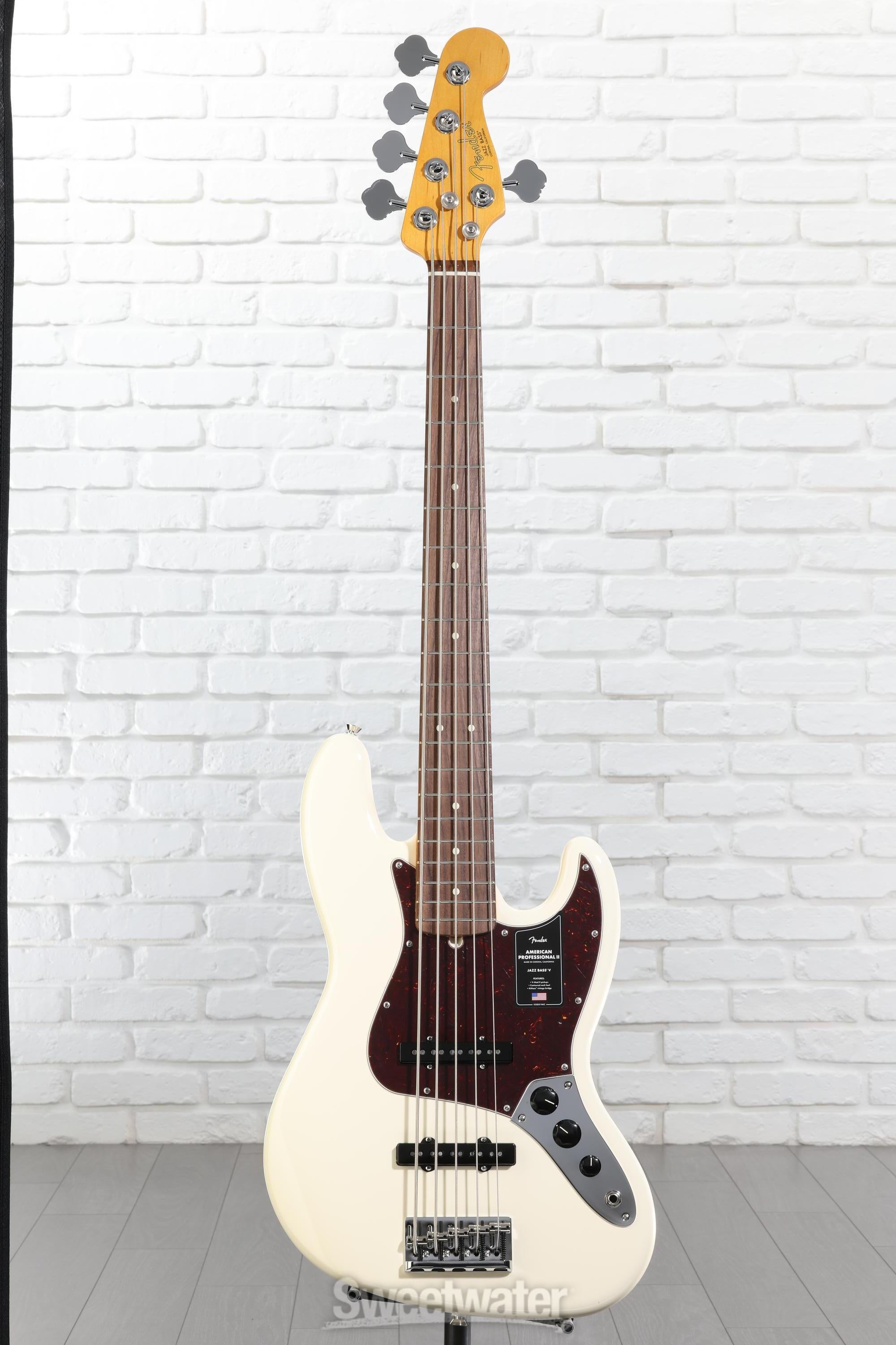 Fender American Professional II Jazz Bass V - Olympic White