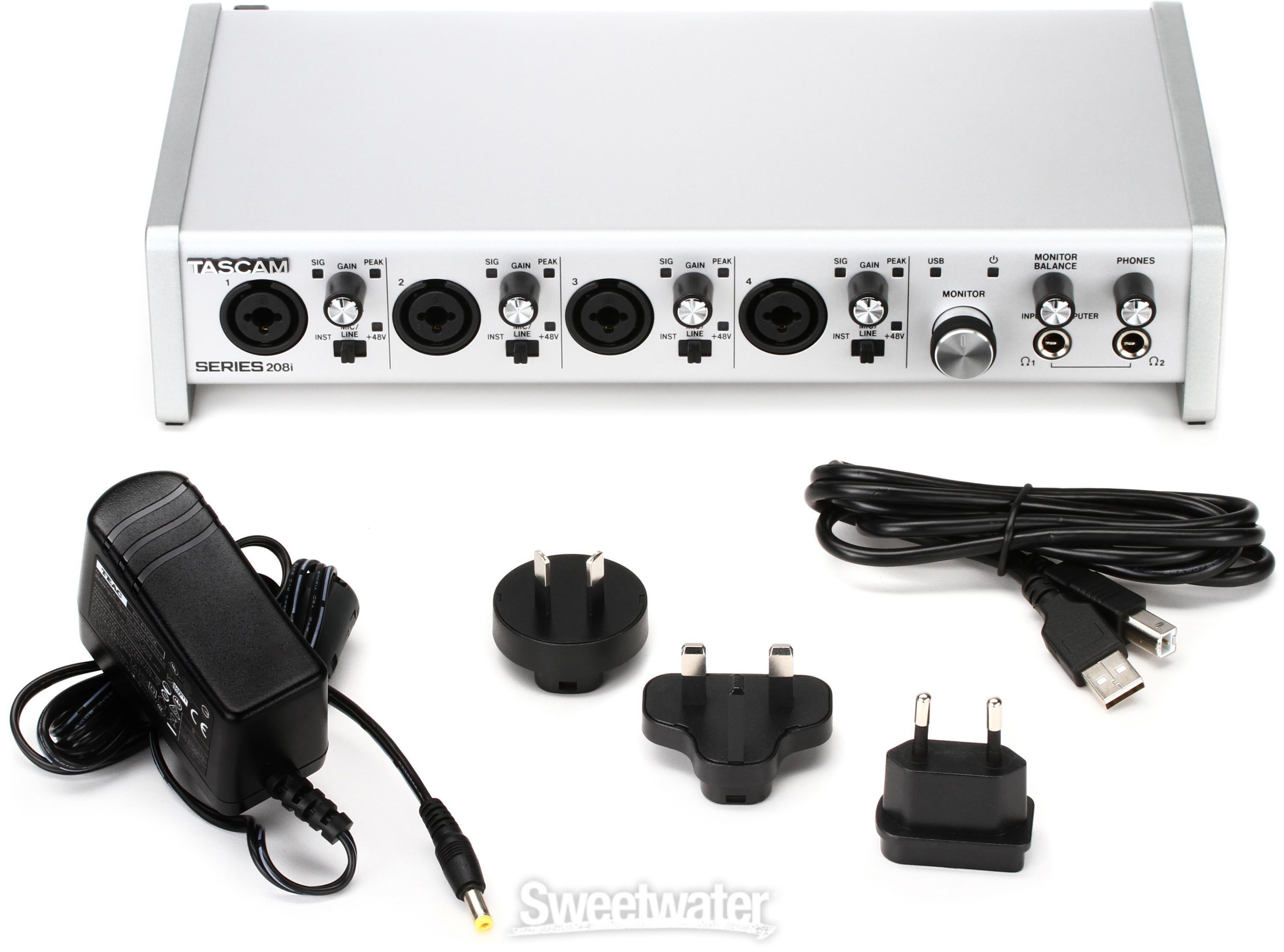 TASCAM Series 208i USB Audio / MIDI Interface | Sweetwater